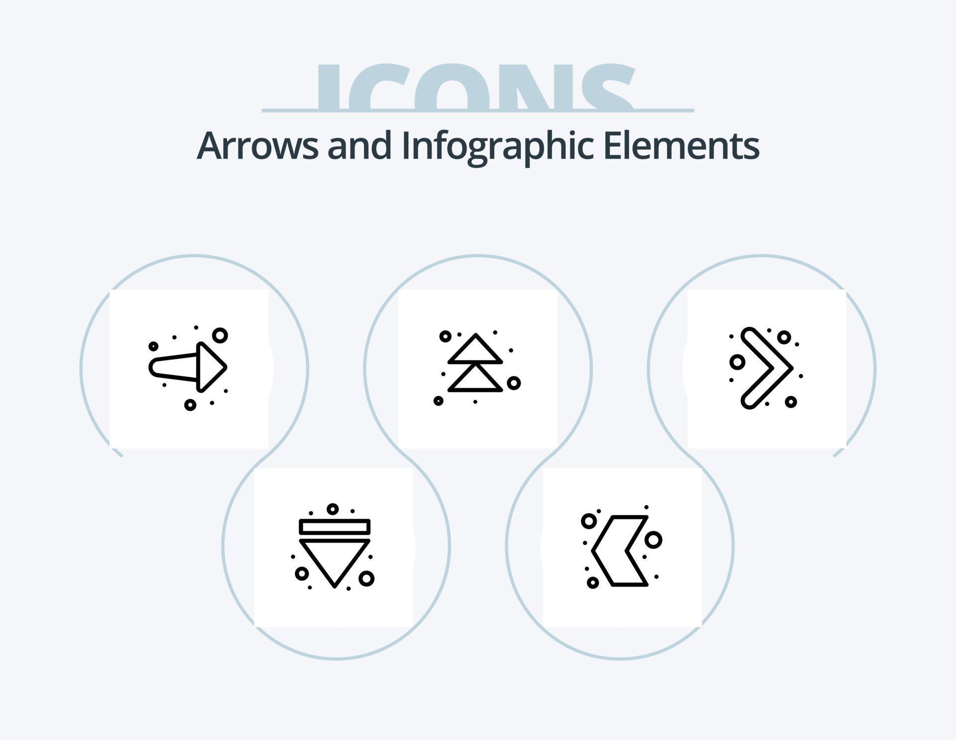 Arrow Line Icon Pack 5 Icon Design. direction. arrows. forward. arrow. next Stock Free