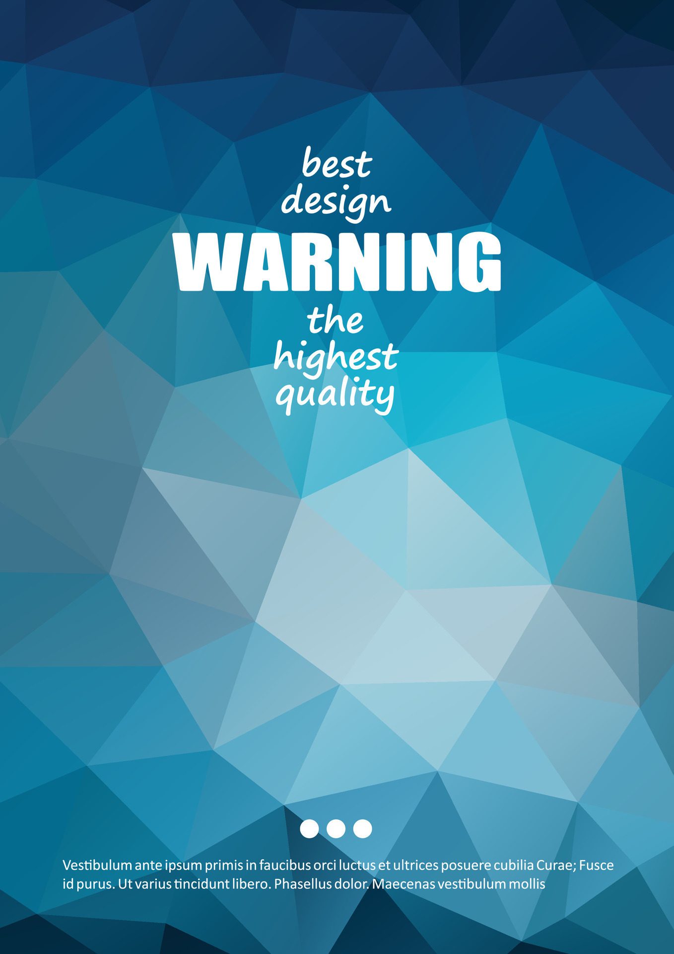 Warning Text on light and dark color diamond pattern Free Vector