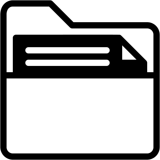 Folder, storage, data icon