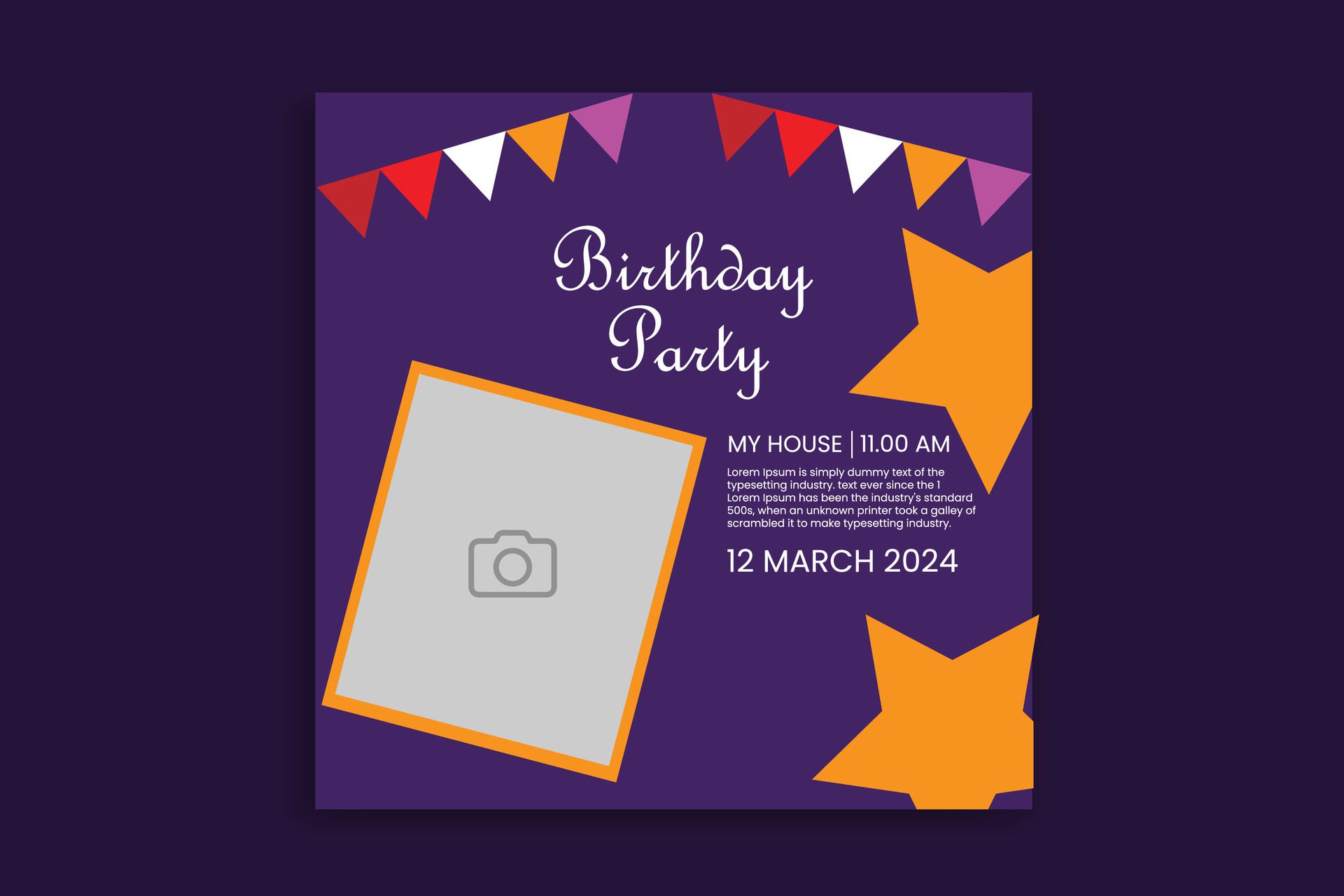 Birthday Banner Design Free Vector