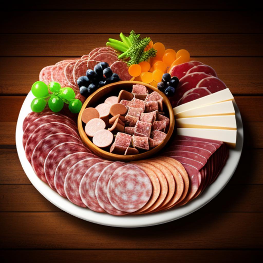 Charcuterie platter in surreal by @ai_generated