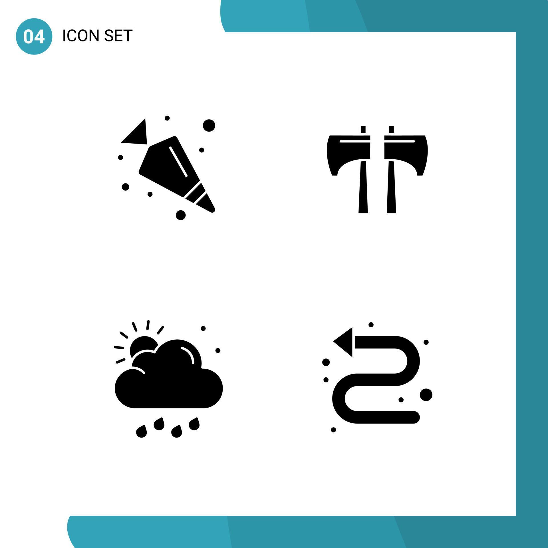 Solid Glyph Pack of Universal Symbols of carrot weather axe tool arrows Editable Vector Design Elements Stock Free