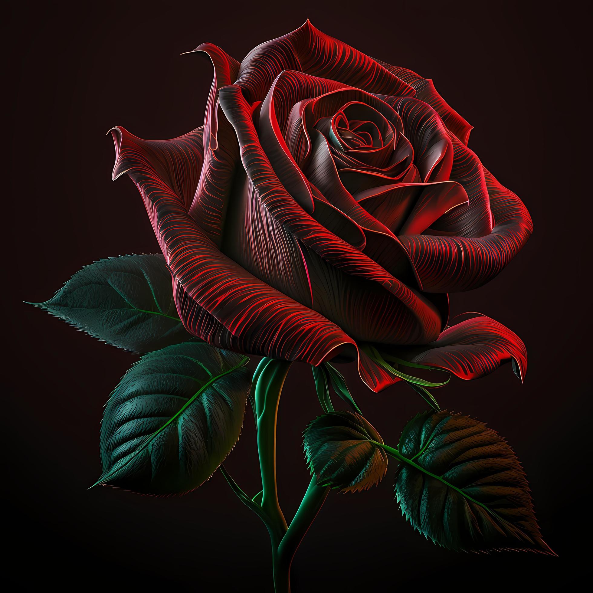 flower rose AI Generated Stock Free