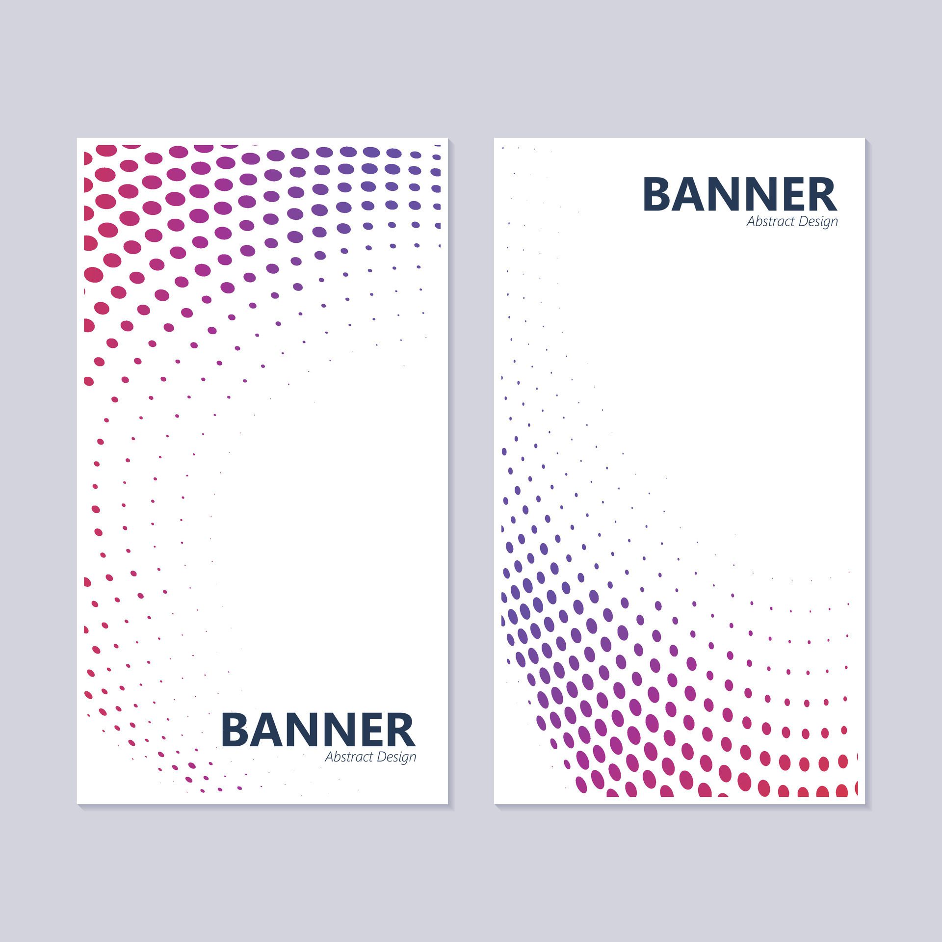 colorful abstract dot banner design Free Vector