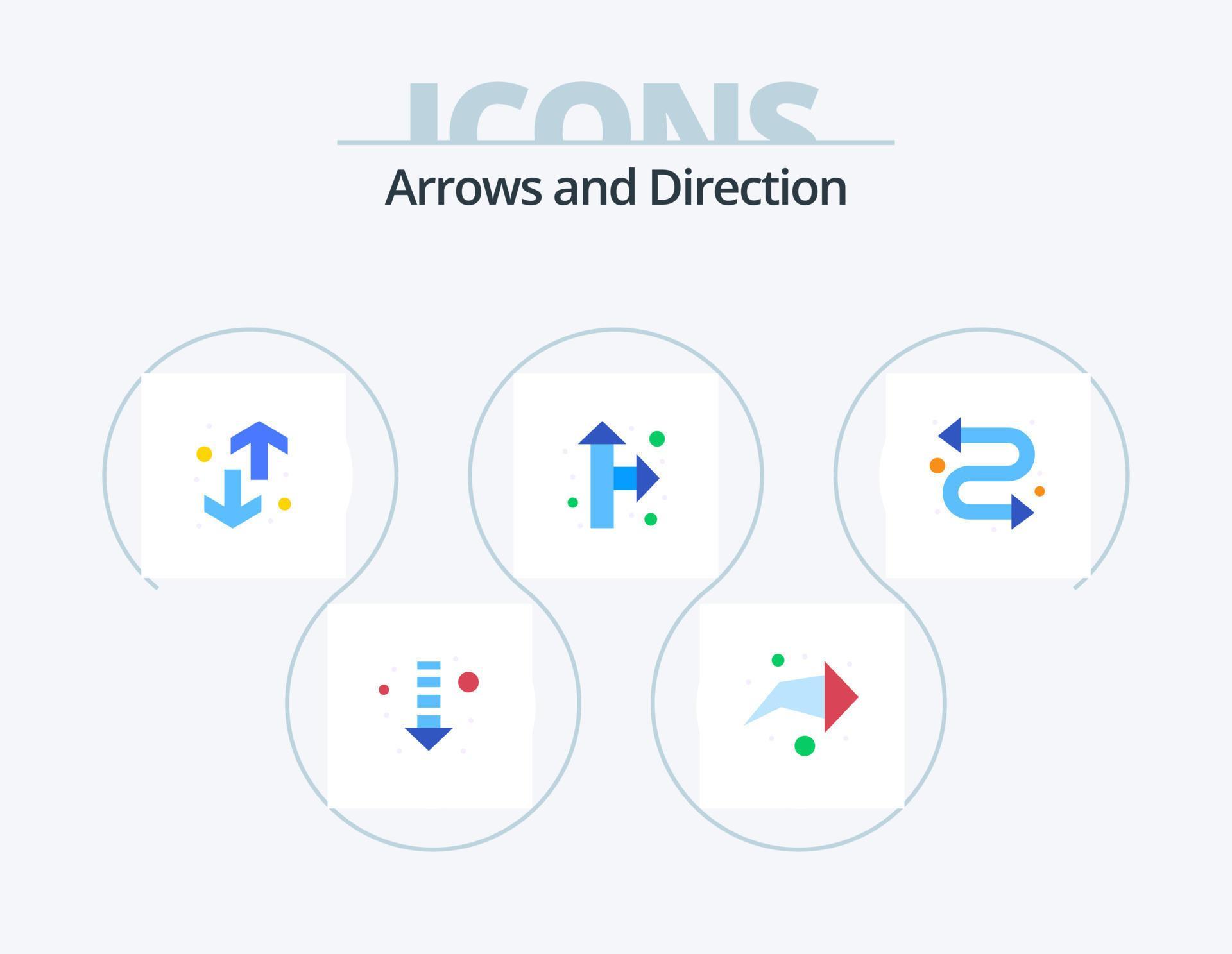 Arrow Flat Icon Pack 5 Icon Design. . repeat. transfers. arrows. pointer Stock Free