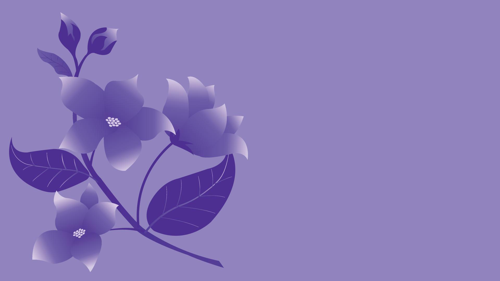 A bunch of purple tone flowers isolated on background. Stock Free and Free SVG