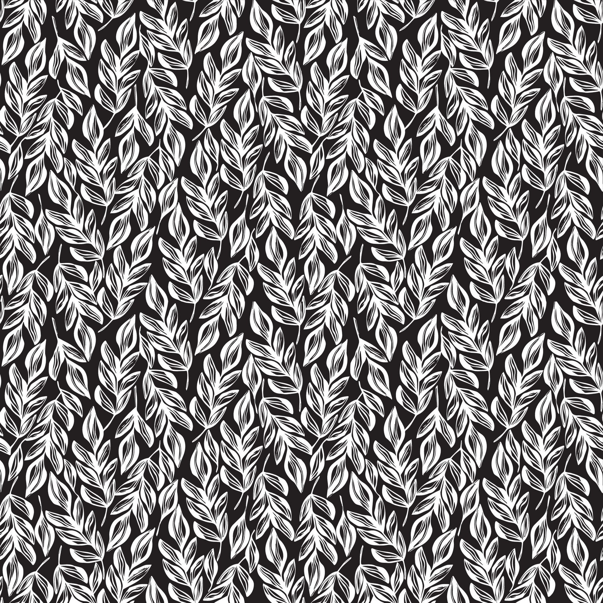 black and white seamless pattern Free Vector