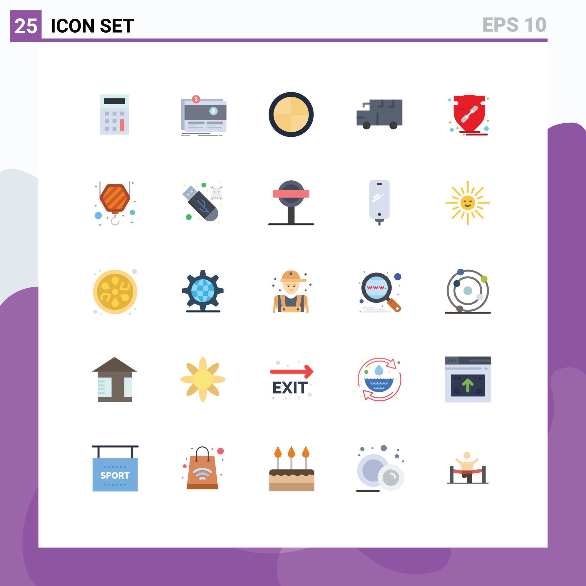 25 Creative Icons Modern Signs and Symbols of arrow trust decoration vehicles school Editable Vector Design Elements Stock Free