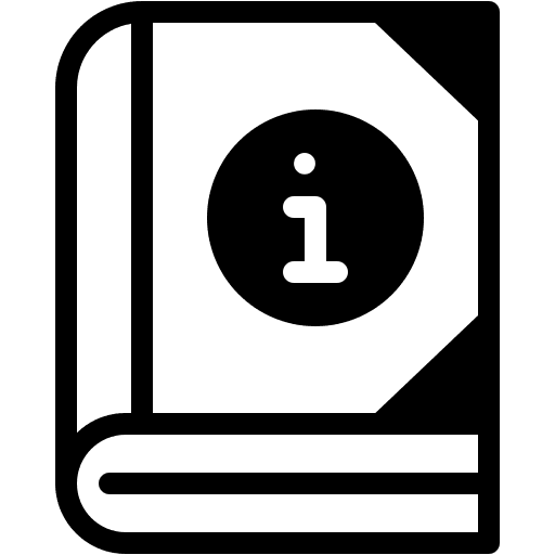 Guide, book, information icon