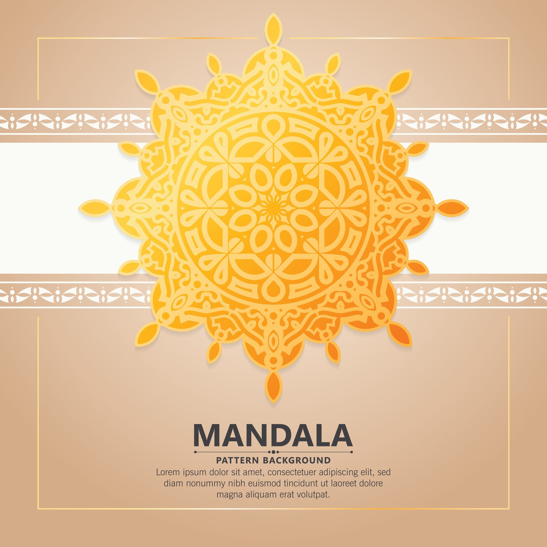 Luxury ornamental mandala background with arabic islamic east pattern style premium Free Vector