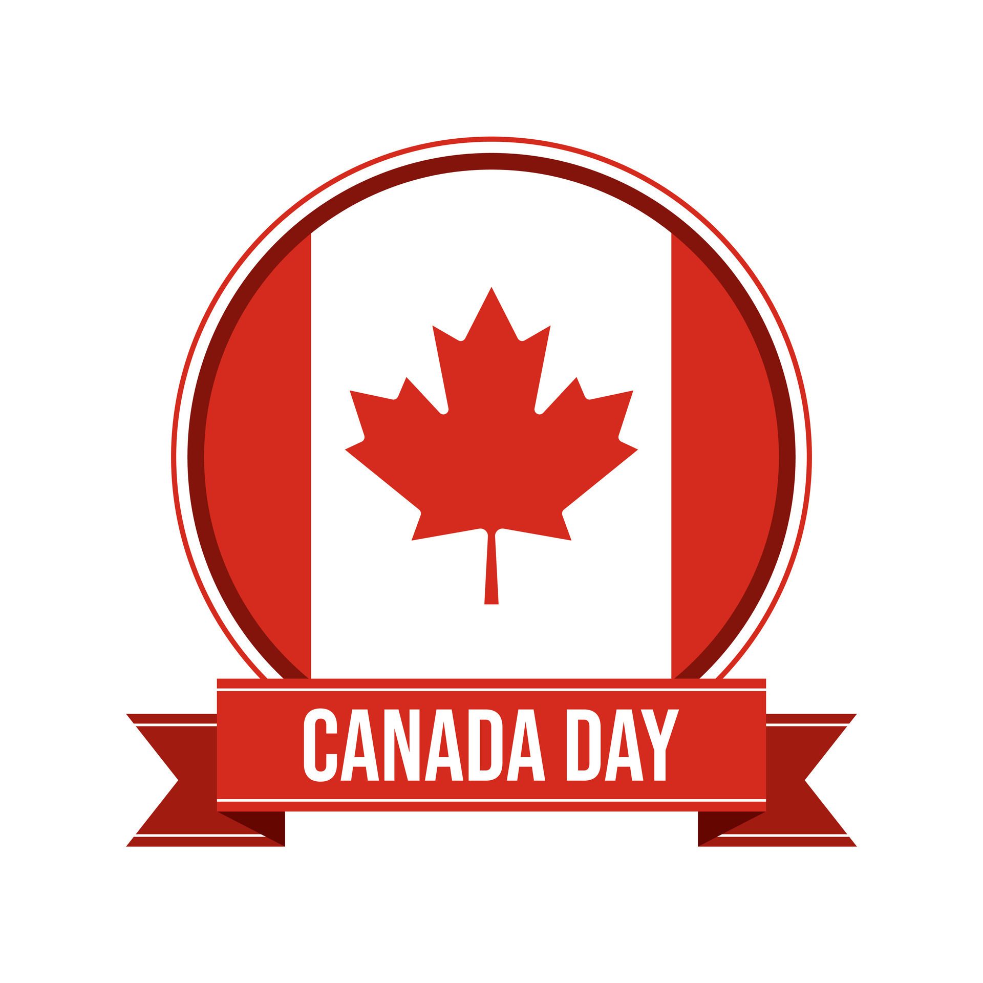 Canada day banner Free Vector