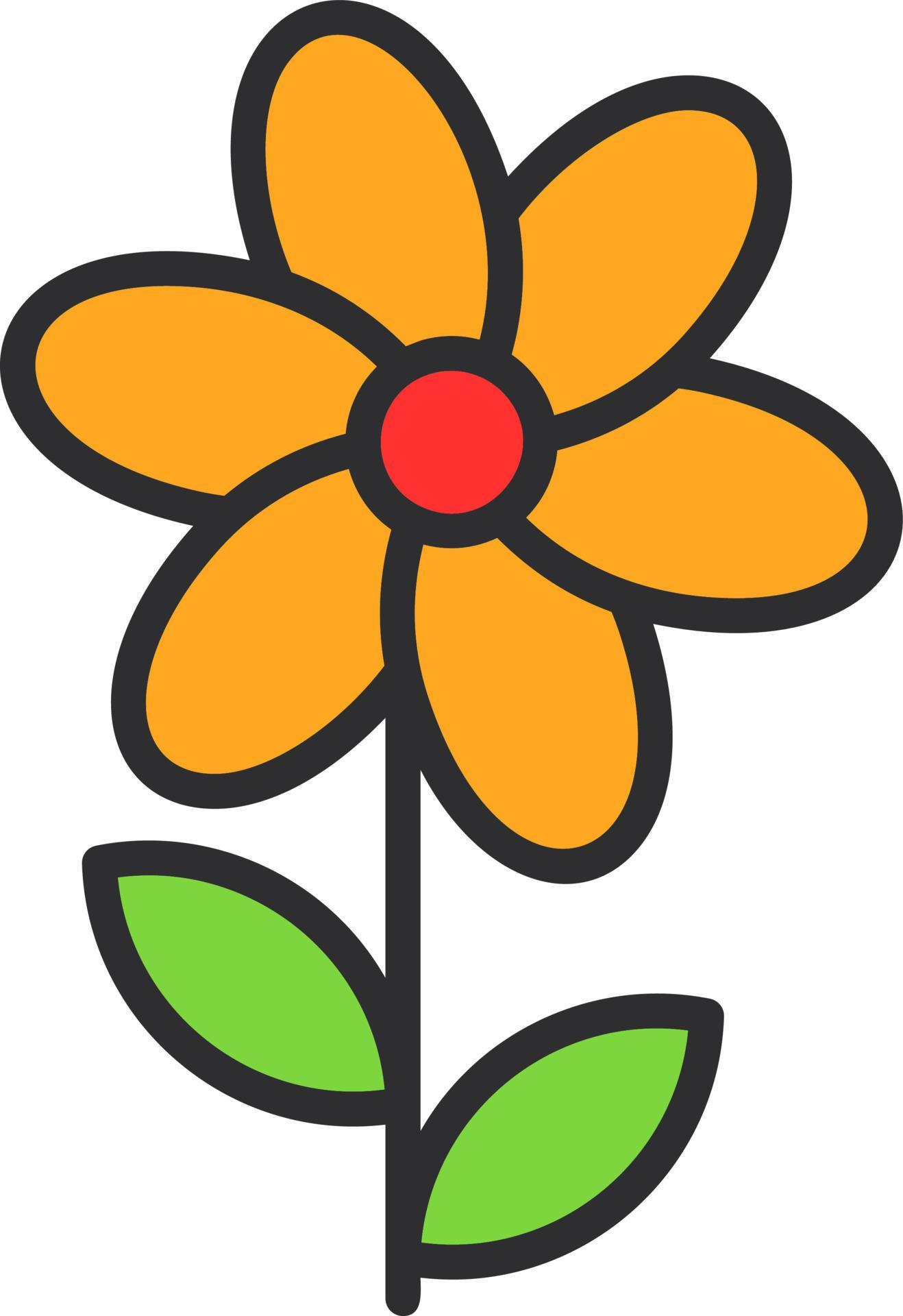 Flower Vector Icon Design Stock Free