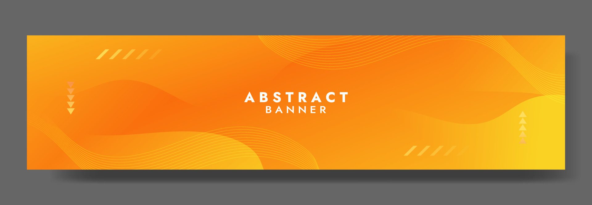 Abstract Orange Fluid Wave Banner Template Free Vector