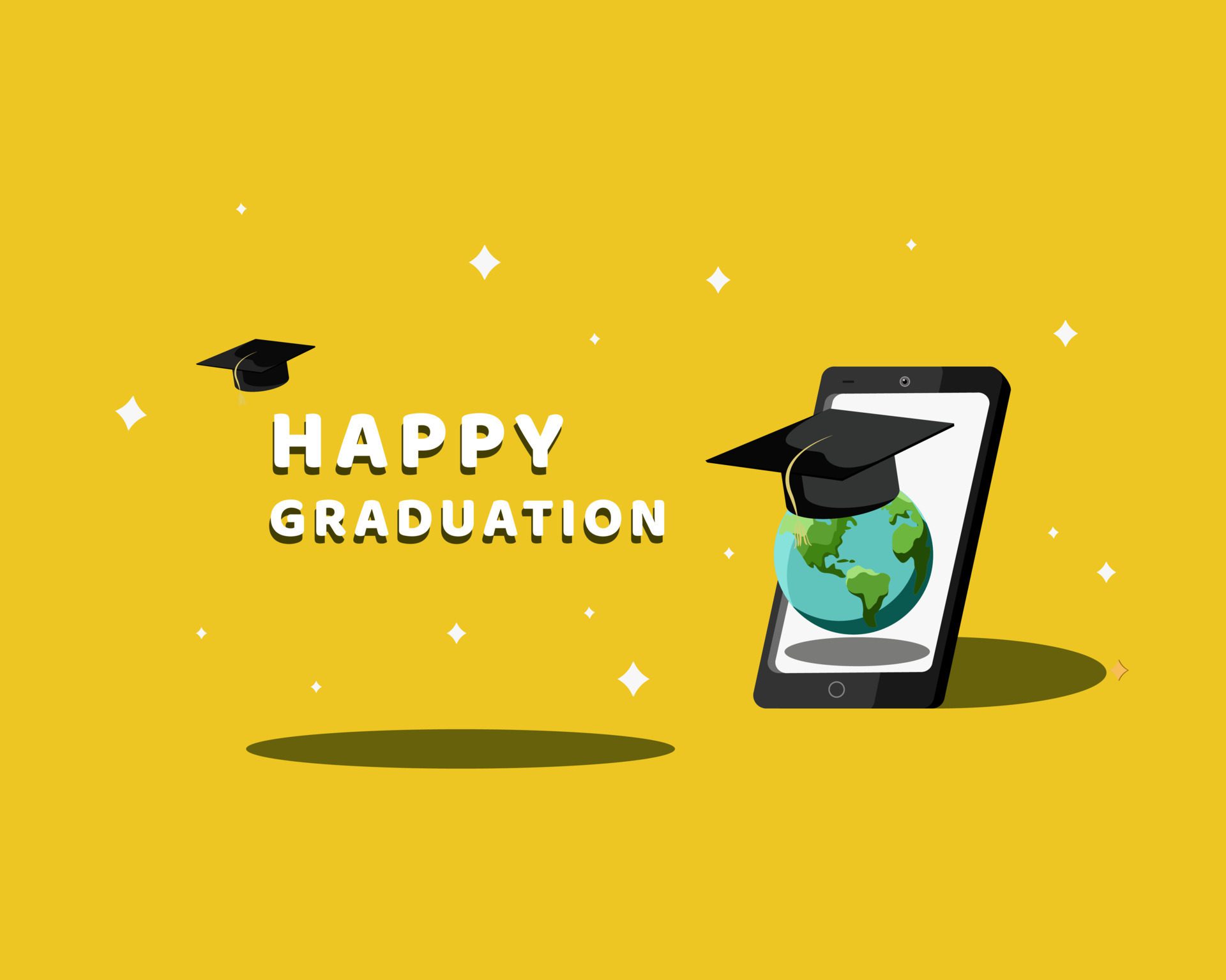 Graduation vector illustration Free Vector