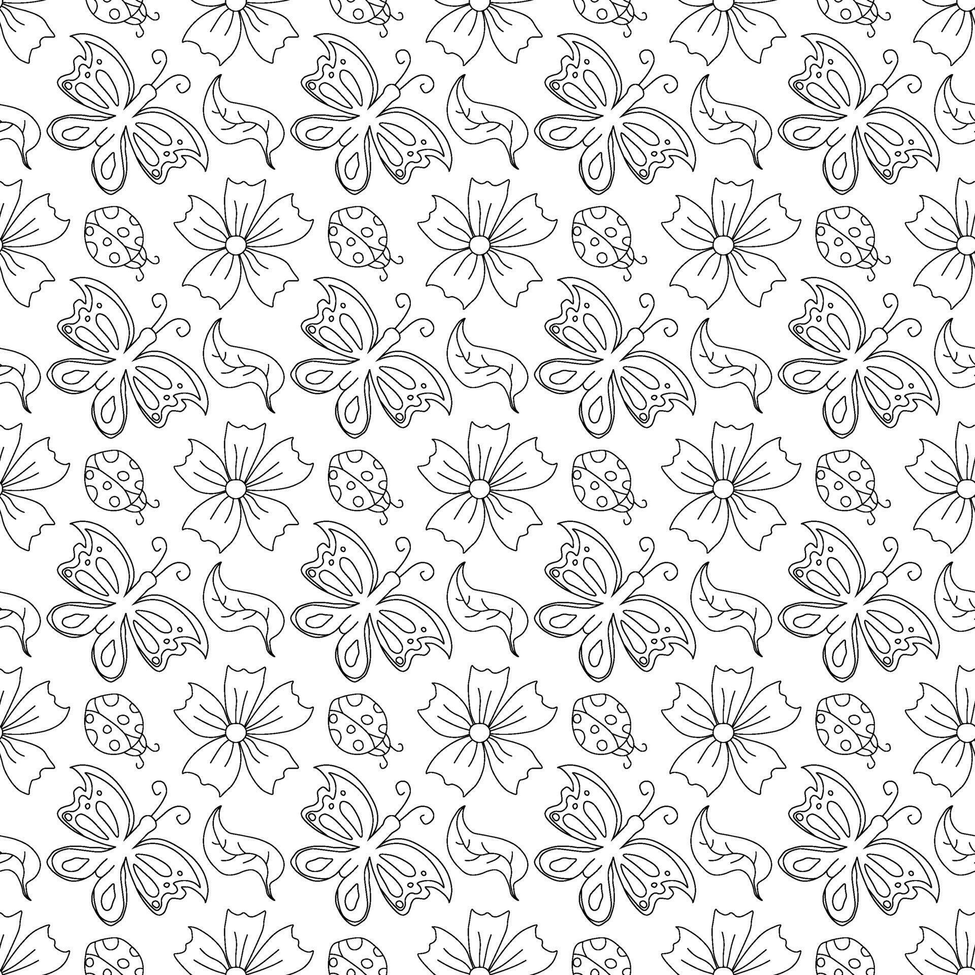 Spring floral pattern. Seamless pattern with flowers Stock Free