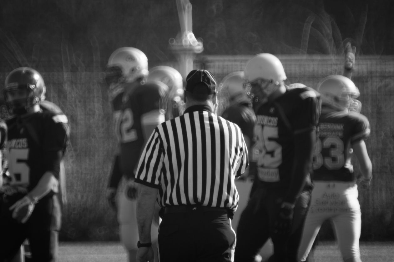 American Football referee Stock Free