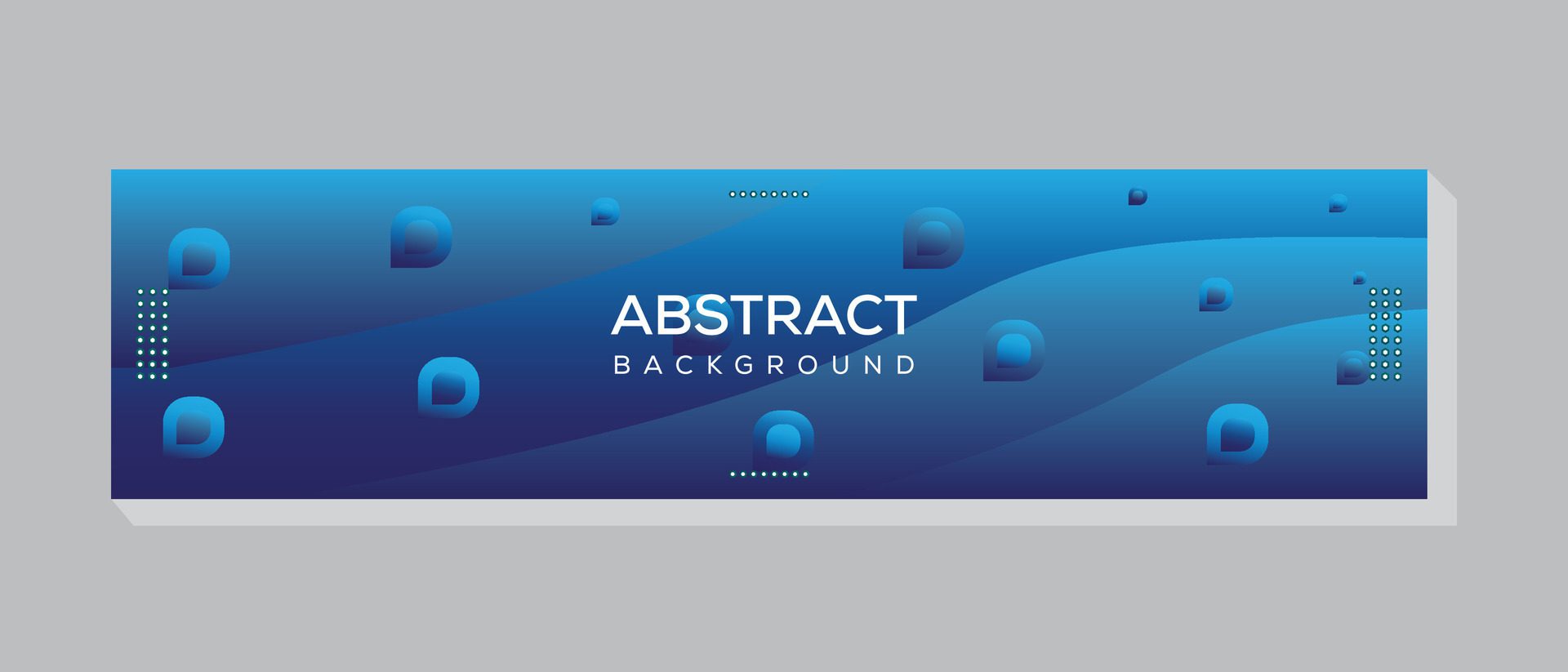 Creative and modern Blue orbit background design for social media banner Free Vector