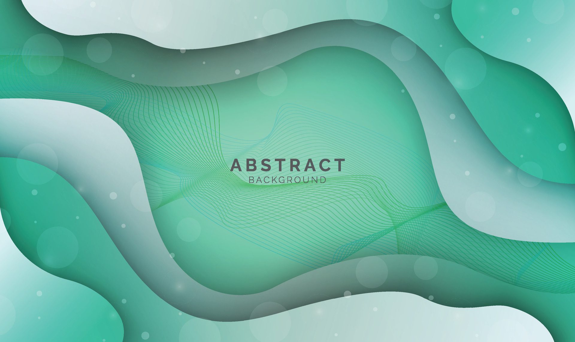 Abstract modern colourful liquid shape background, template for website, banner art, poster design, sea green gradient wallpaper, vector illustration Free Vector