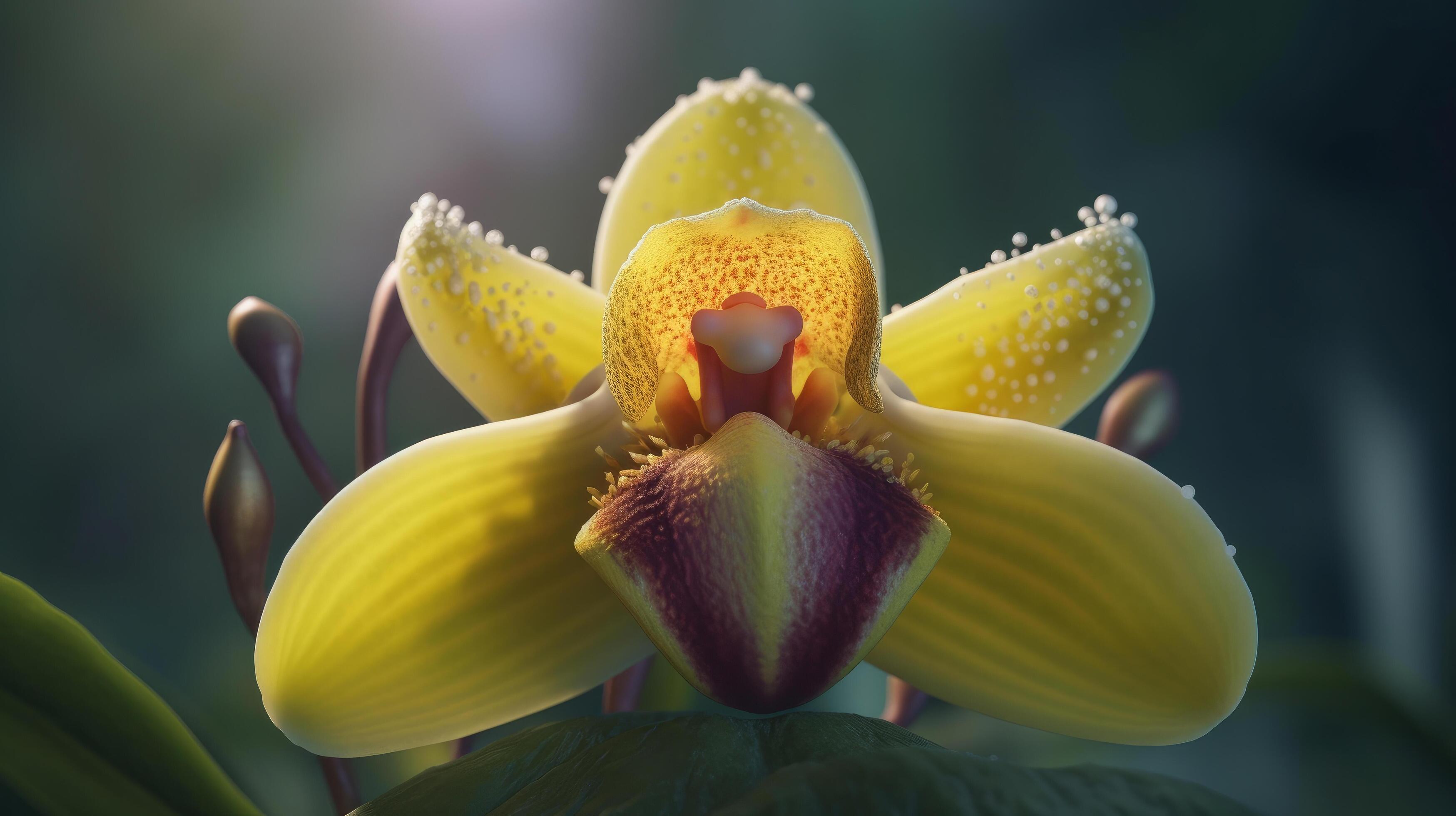 Orchid flower. Illustration Stock Free