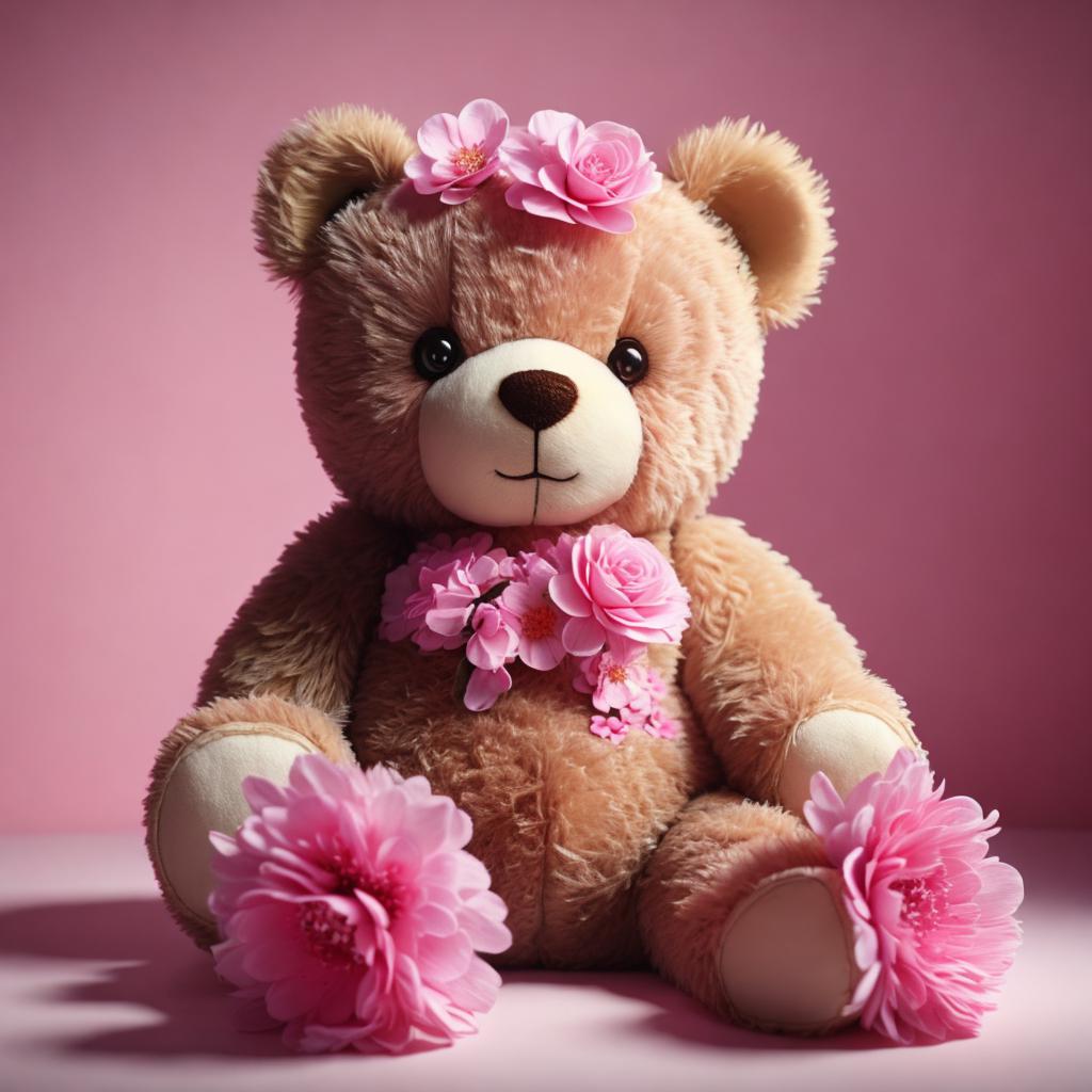 Teddy bear cute with by @ai_generated