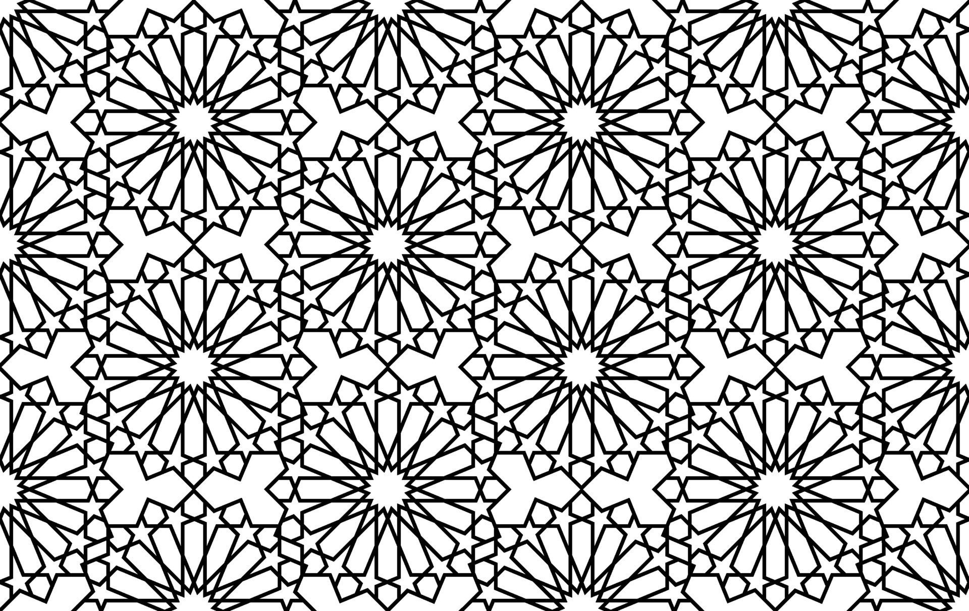 islamic modern pattern background Free Vector