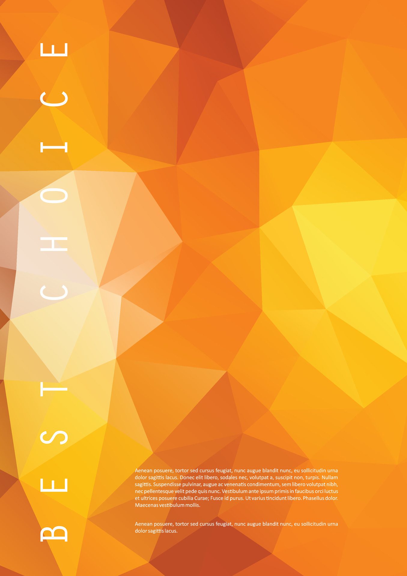 Yellow and orange color diamond pattern Free Vector