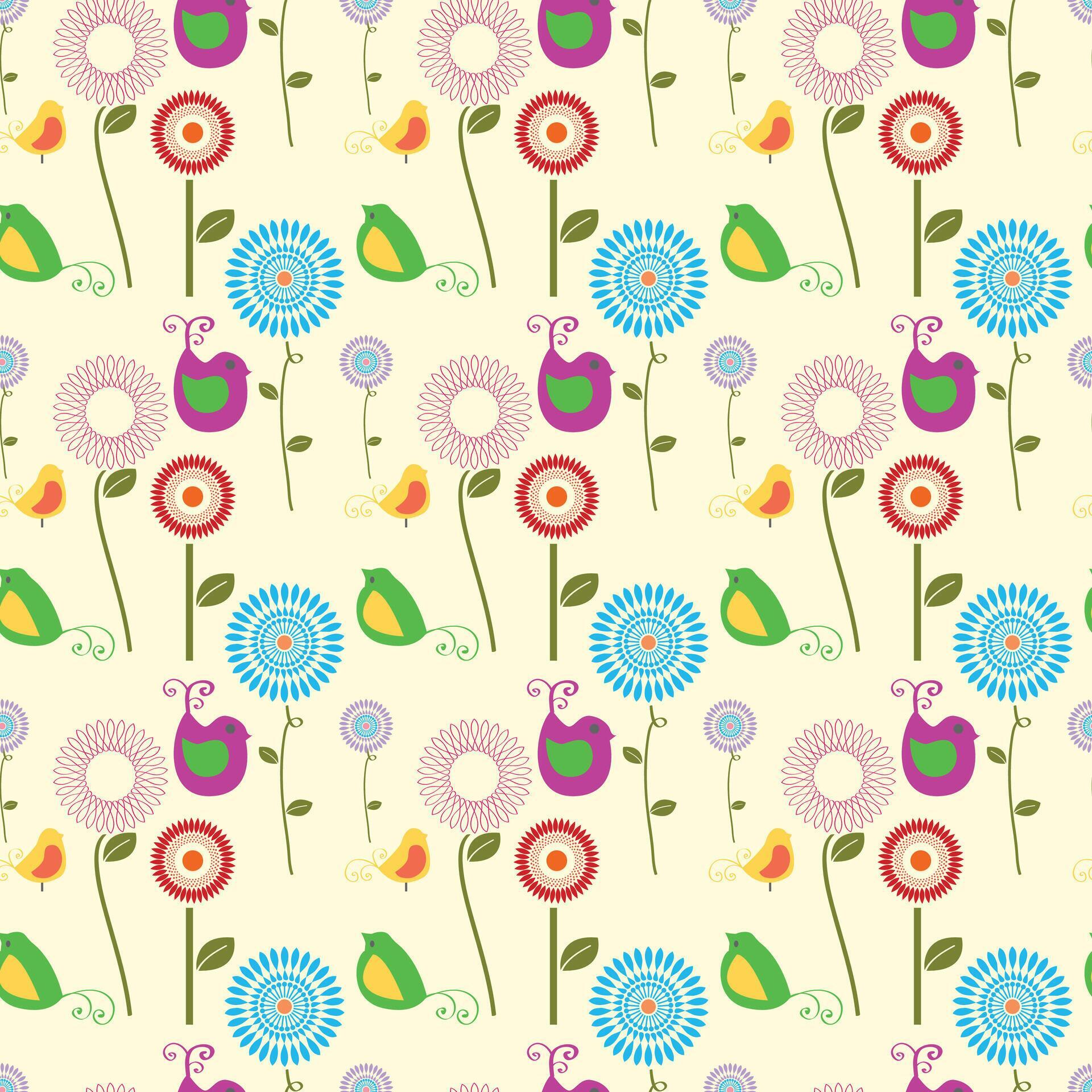 Summer Flowers And Herbs Seamless Pattern Design Stock Free