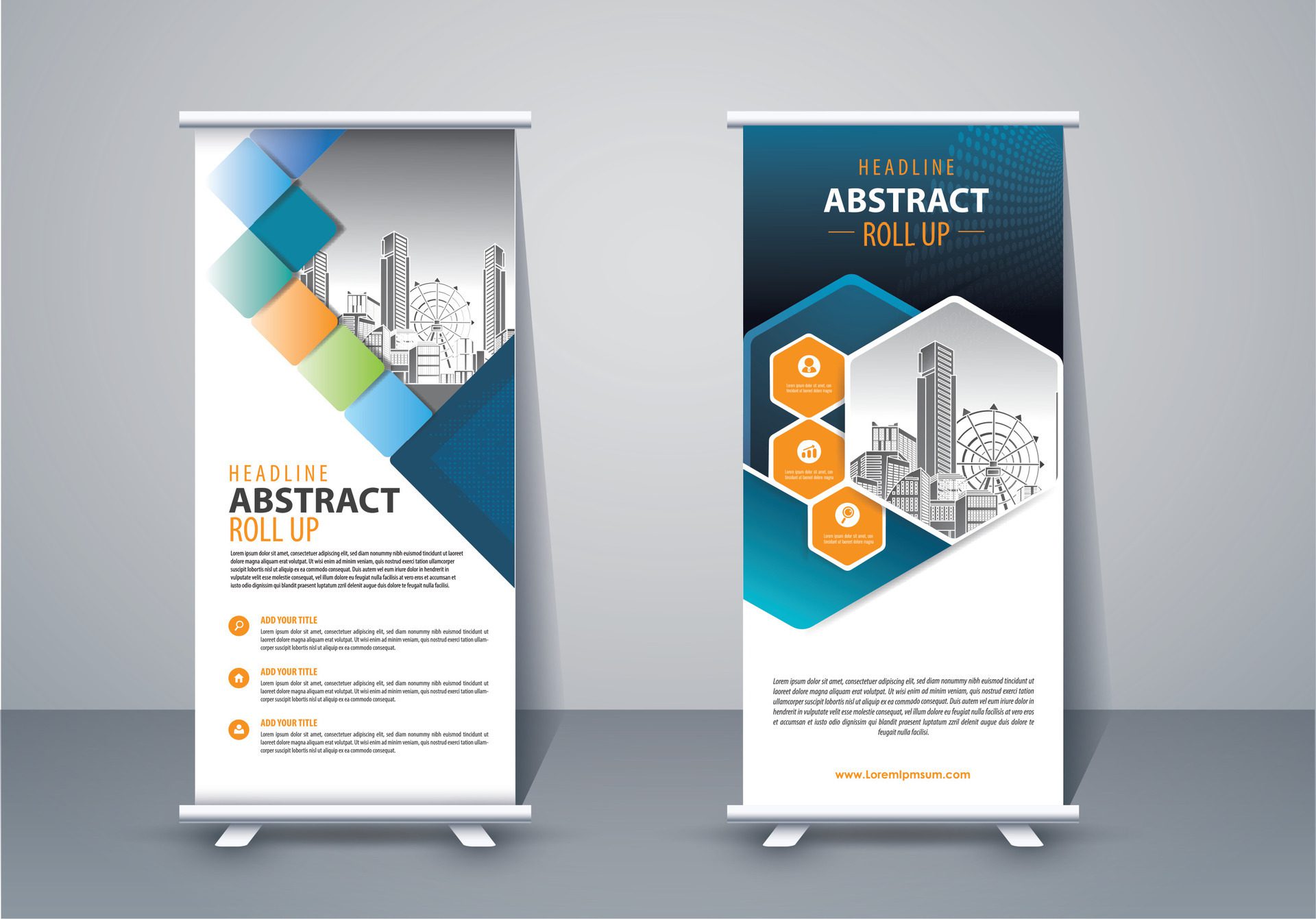 Vertical Banner Design Signboard Advertising Brochure Flyer Template X-banner and Street Business Flag of Convenience, Layout Background Free Vector