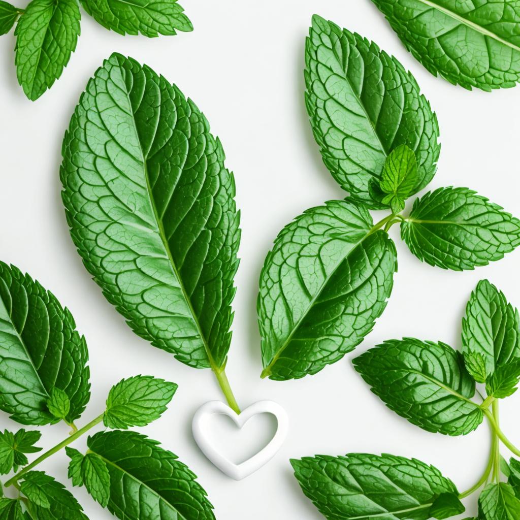 Mint leaves on a by @ai_generated