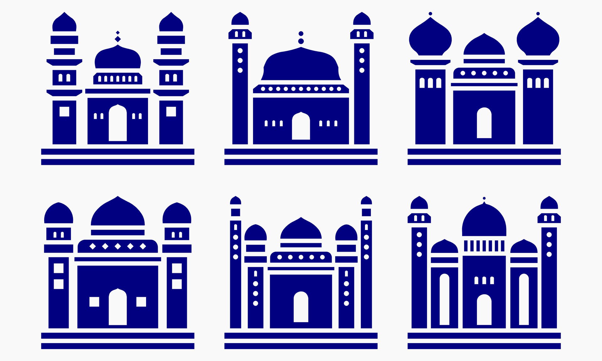 Mosque muslim pattern for decoration, background, panel, and cnc cutting Free Vector