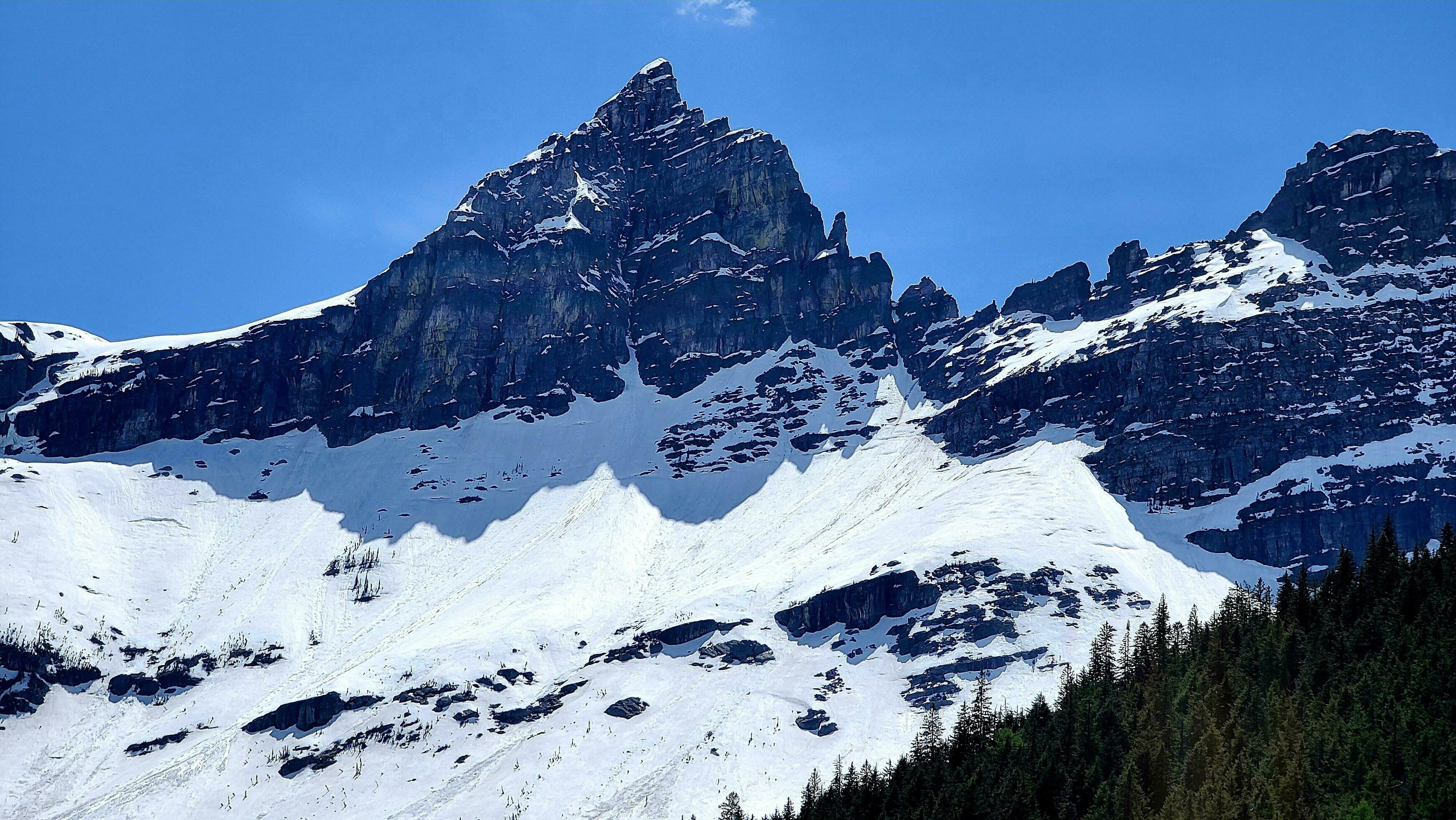 Snowy Mountains in Montana Stock Free