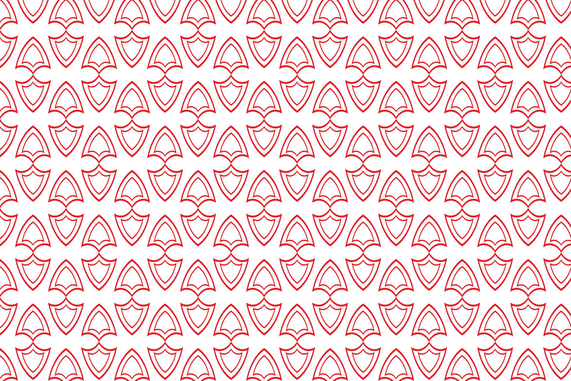 simple abstract red color geometric pattern seamless pattern of red and white geometric shapes on a white background Free Vector