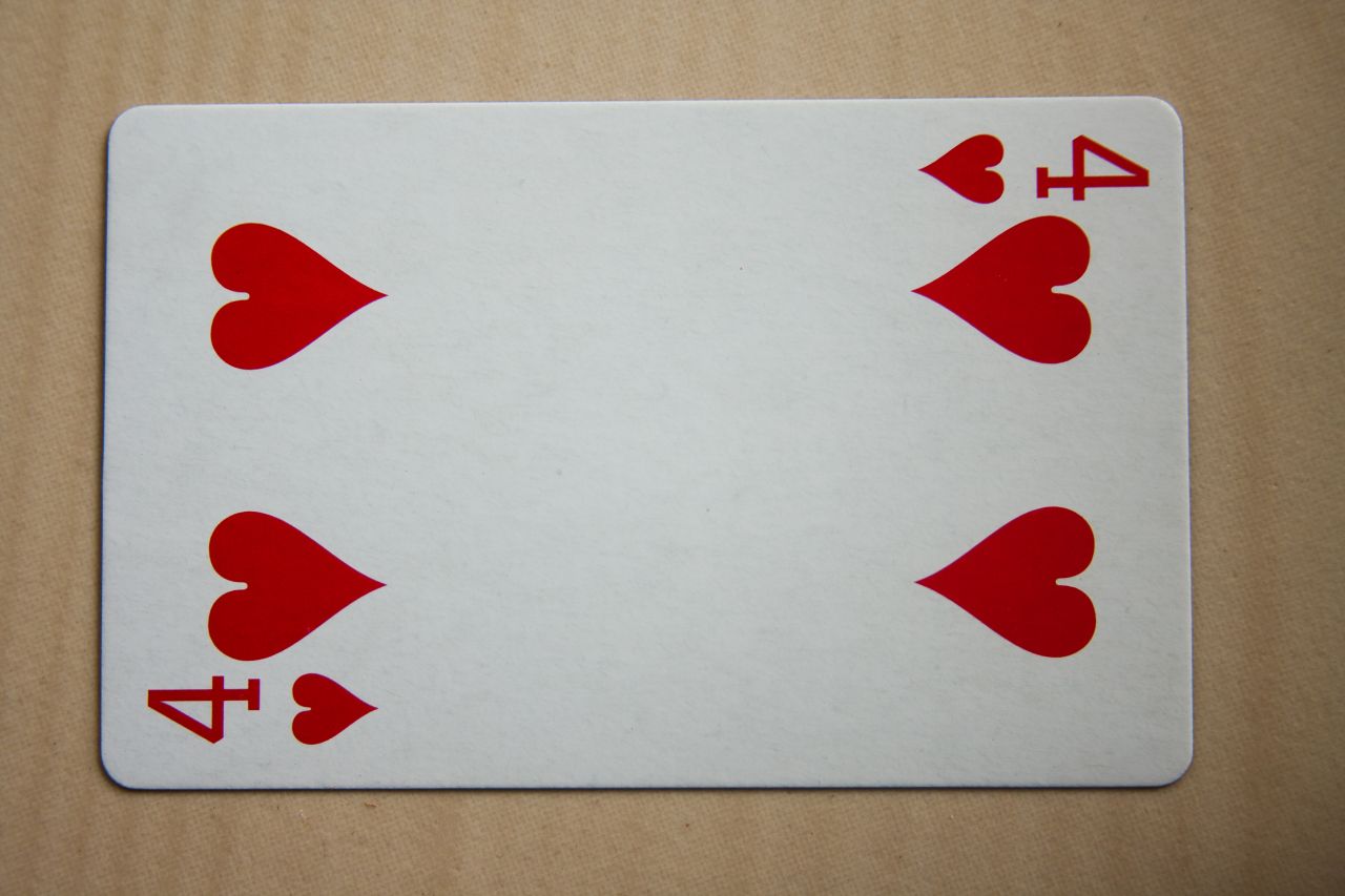 Four Of Hearts Stock Free