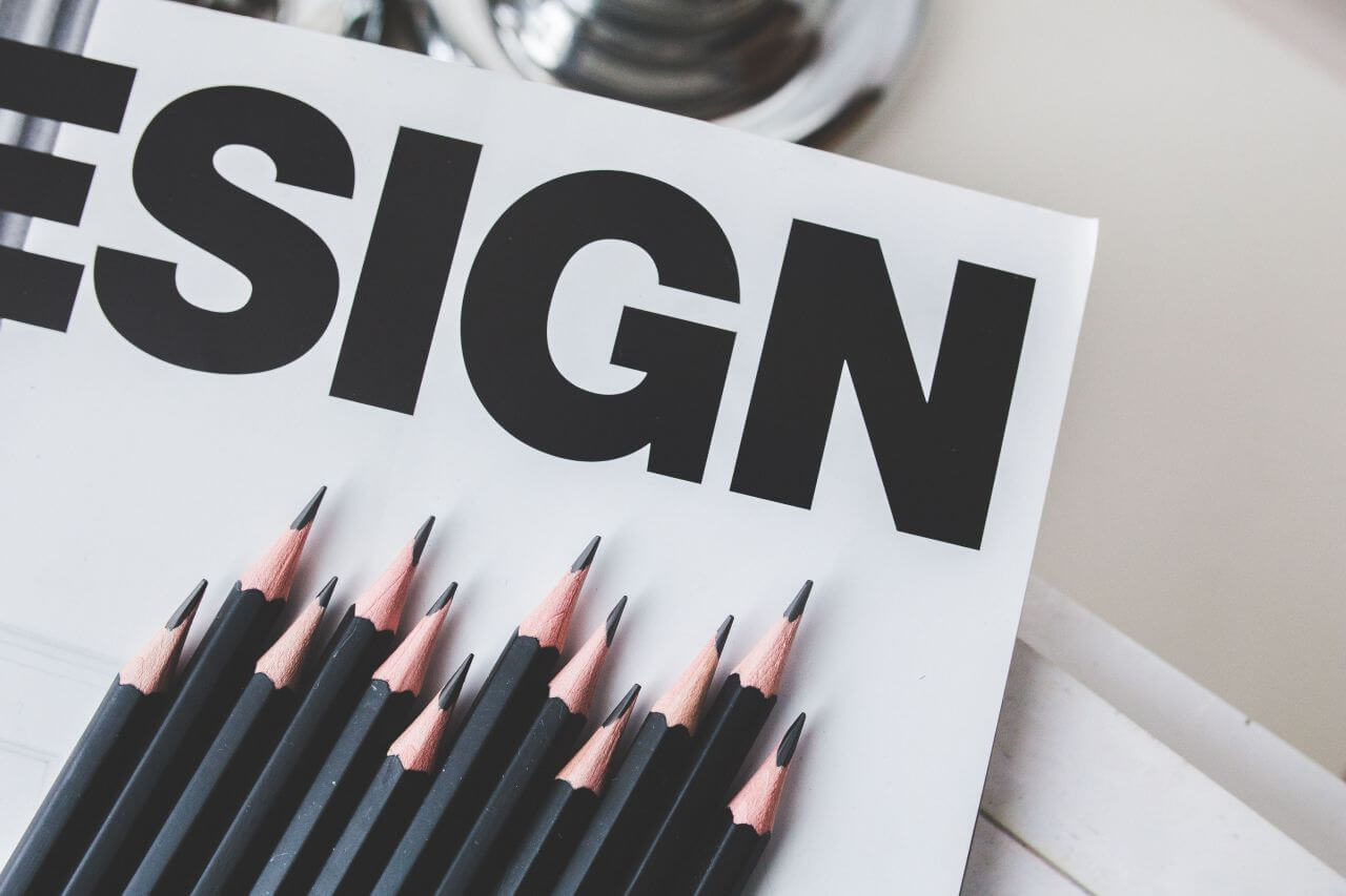 Black Pencils and Design Sign Stock Free