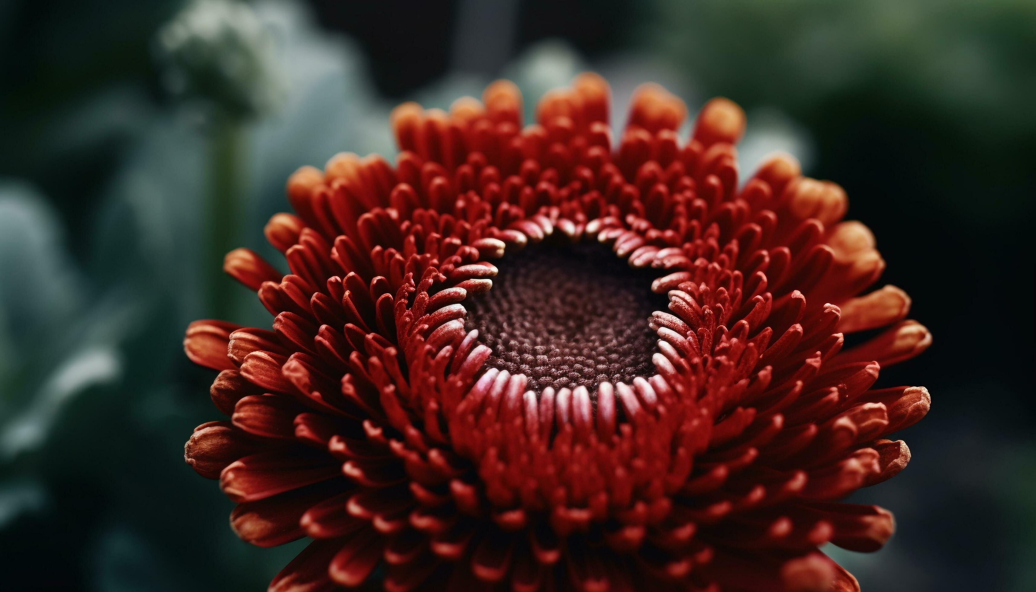 Vibrant gerbera daisy, a single flower showcasing nature beauty generated by AI Stock Free