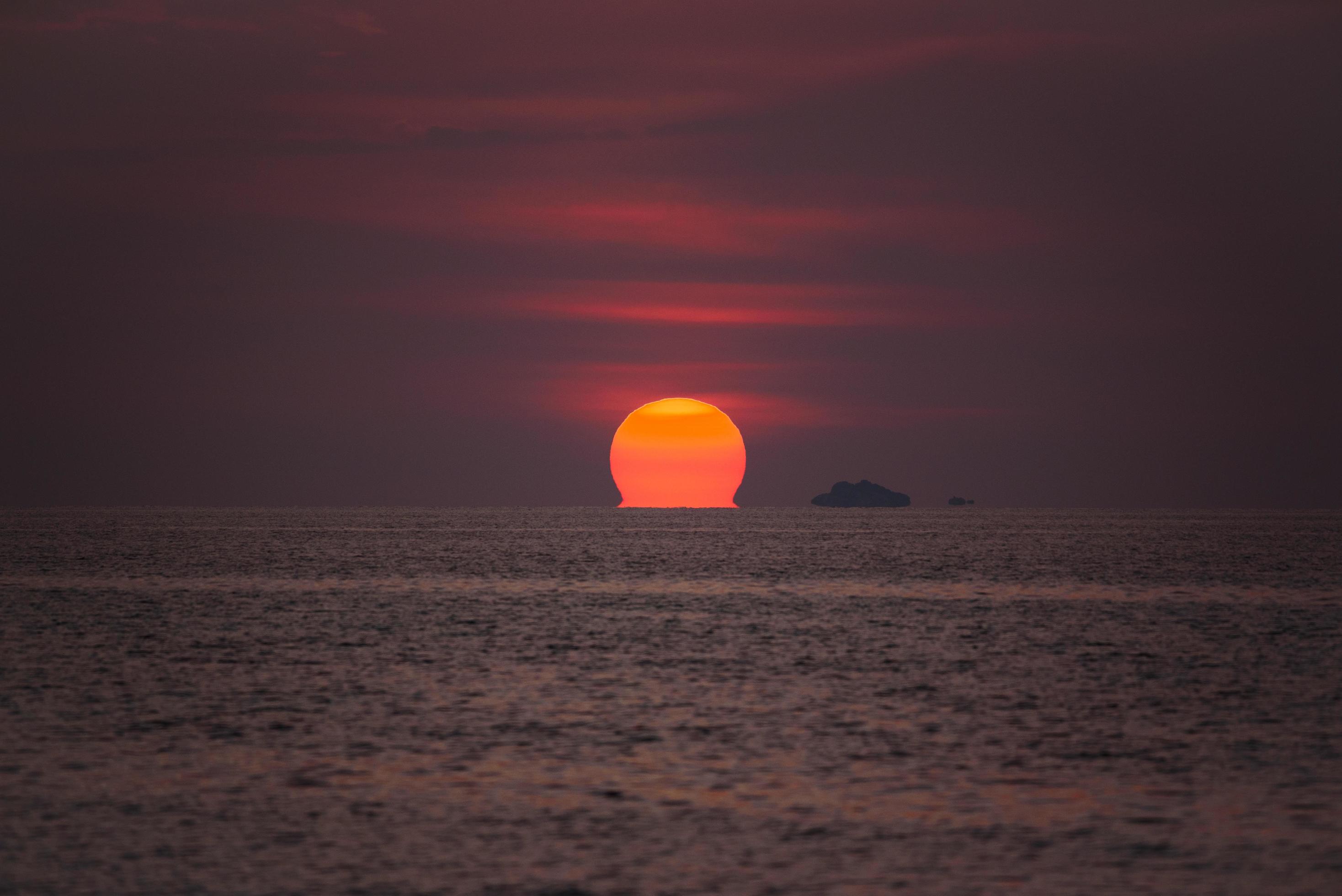 Beautiful sunset at Lipe, island, Thailand Stock Free