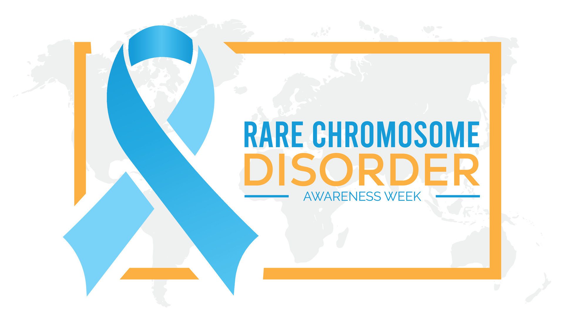 Rare Chromosome disorder awareness week every year in July. Template for background, banner, card, poster with text inscription. Free Vector