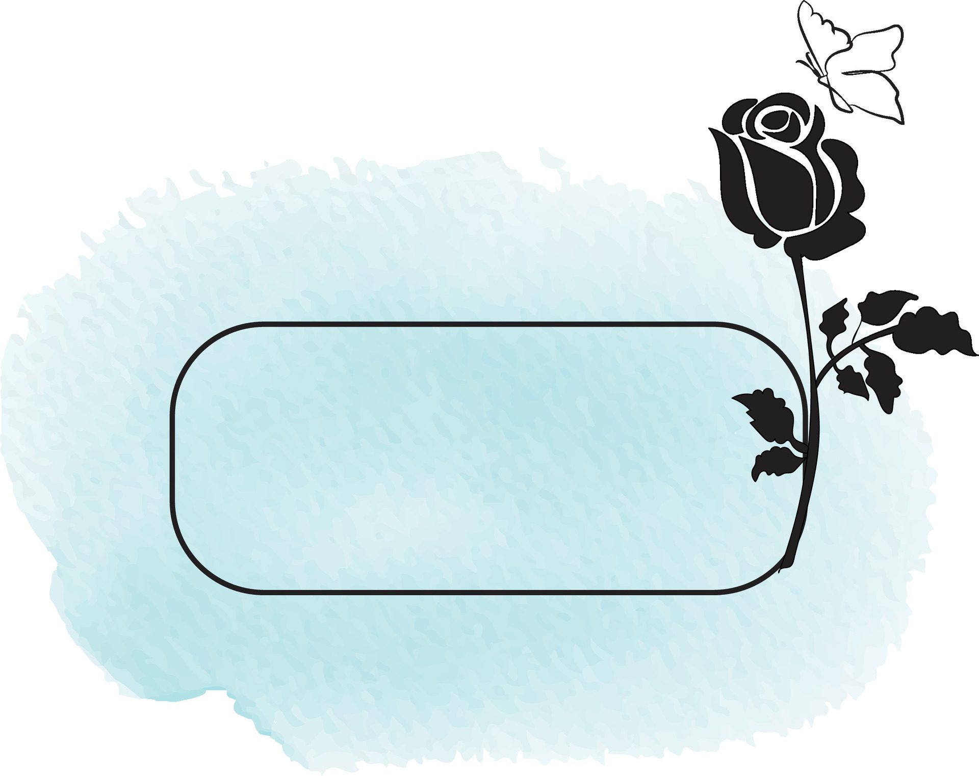 realistic hand drawn flowers with blank banner Free Vector