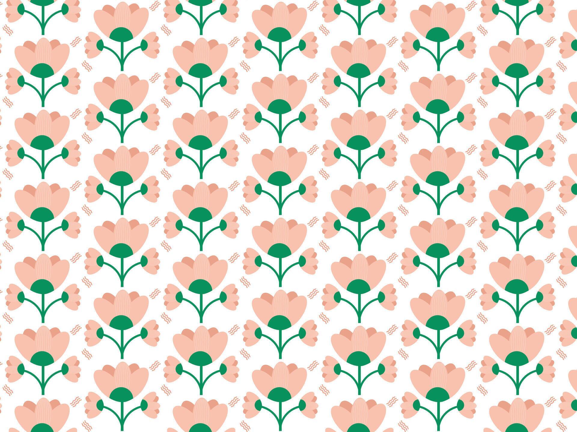 Natural wooden floral flower vector background pattern Stock Free