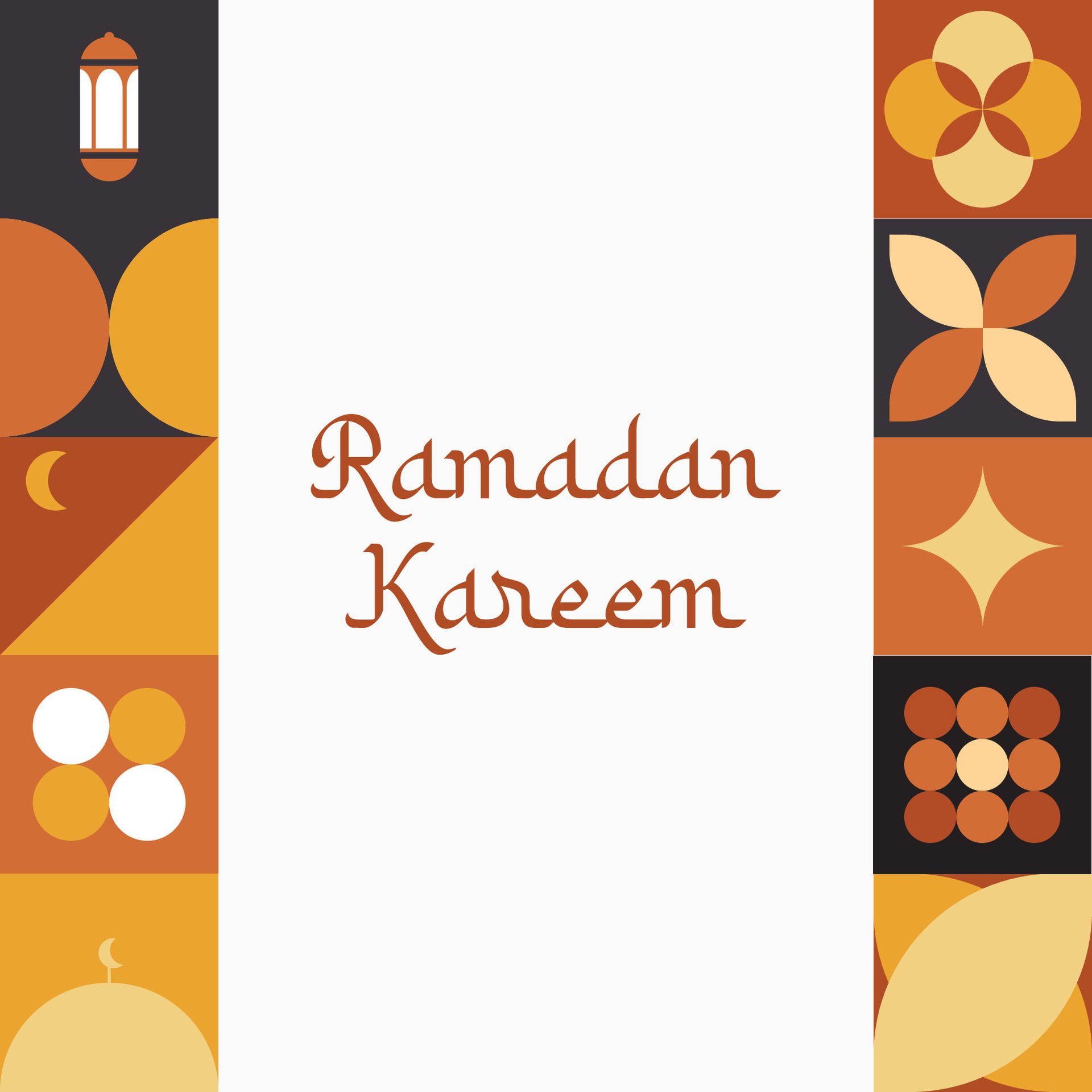 Ramadan Kareem,Islamic greeting card template with ramadan for wallpaper design,poster, media banner. Free Vector