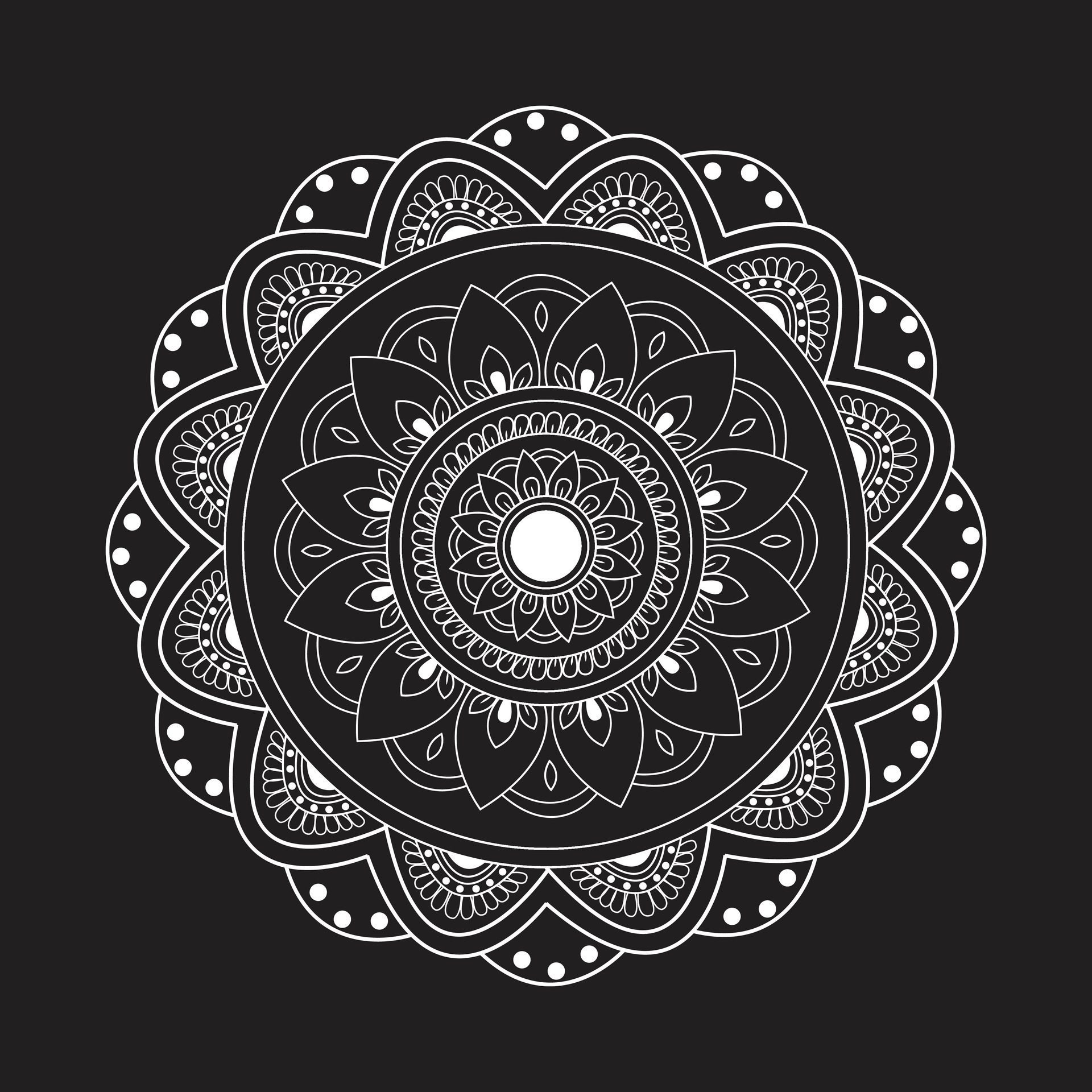 Simple creative circle template eps mandala patterns for free download Free Vector