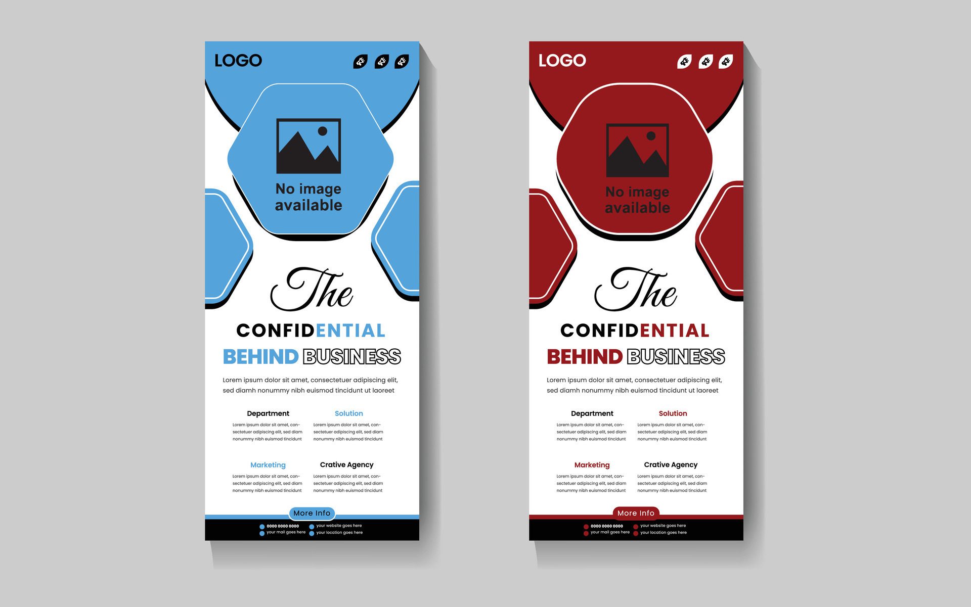 Business Roll up Banner Design Free Vector