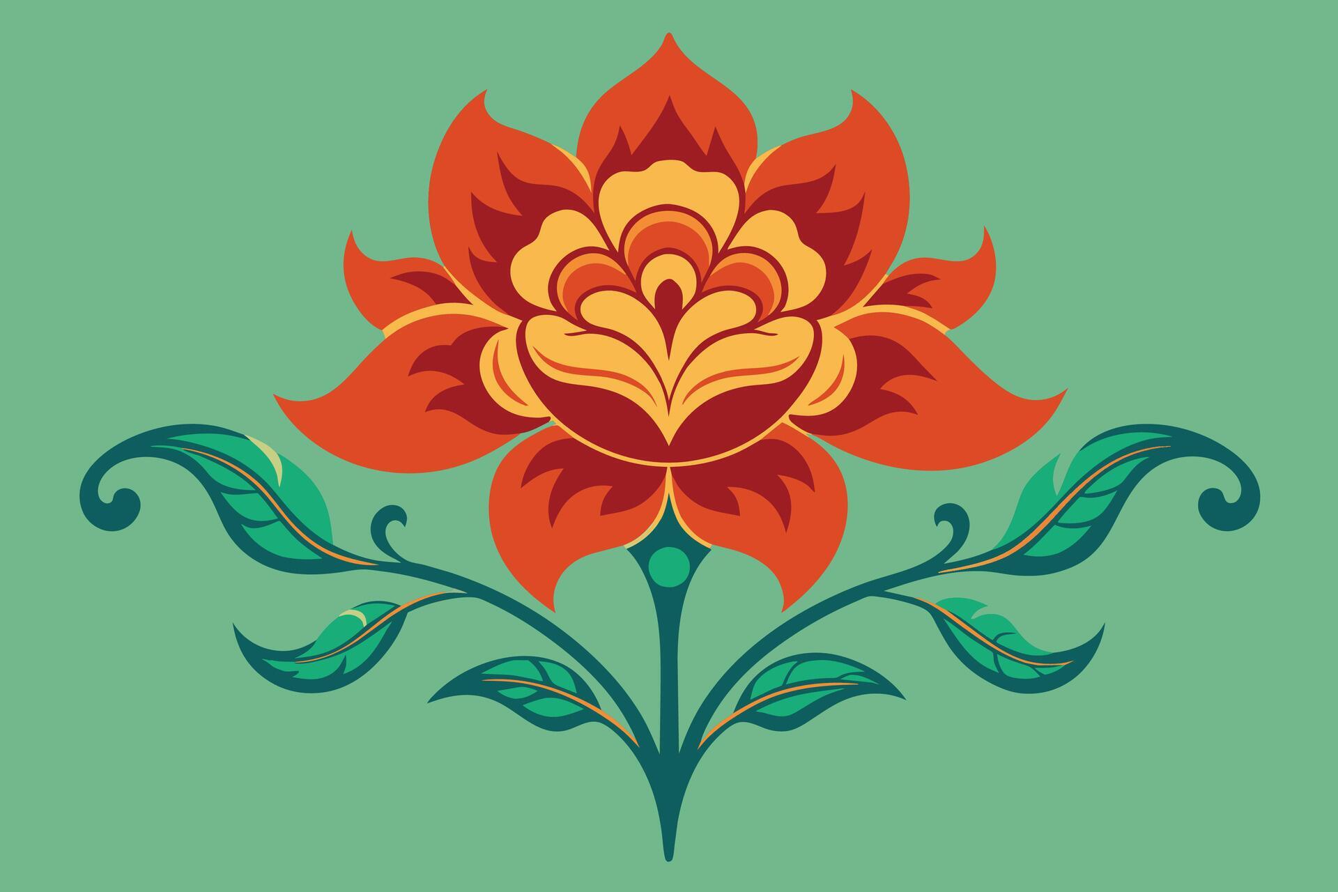 Vintage Detailed Flower Vectors Stock Free