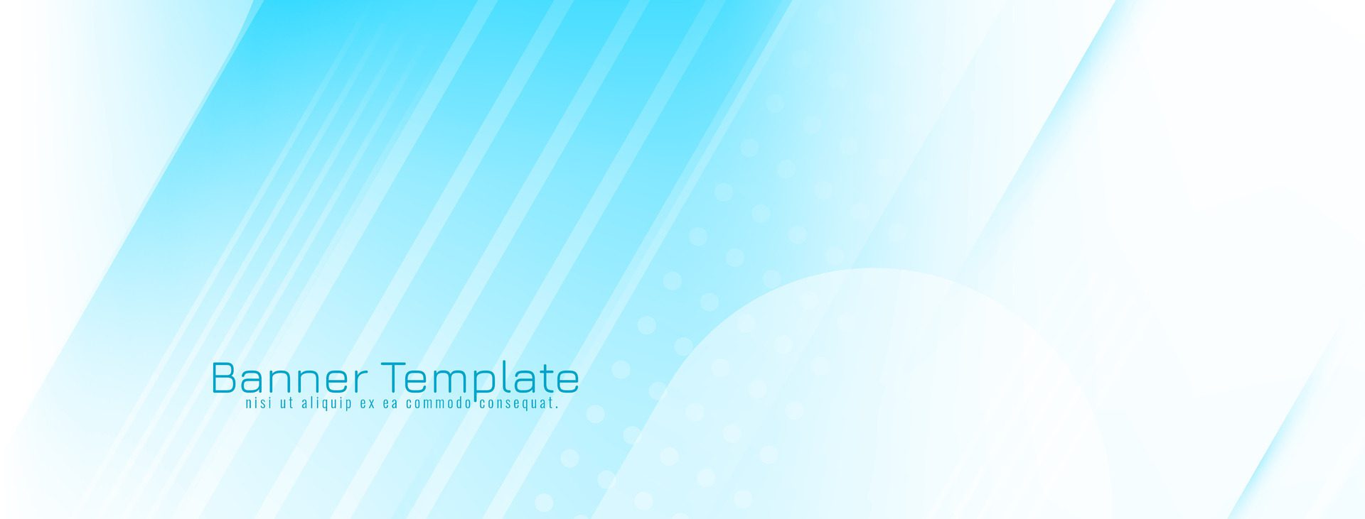 Abstract geometric design modern blue color banner Free Vector