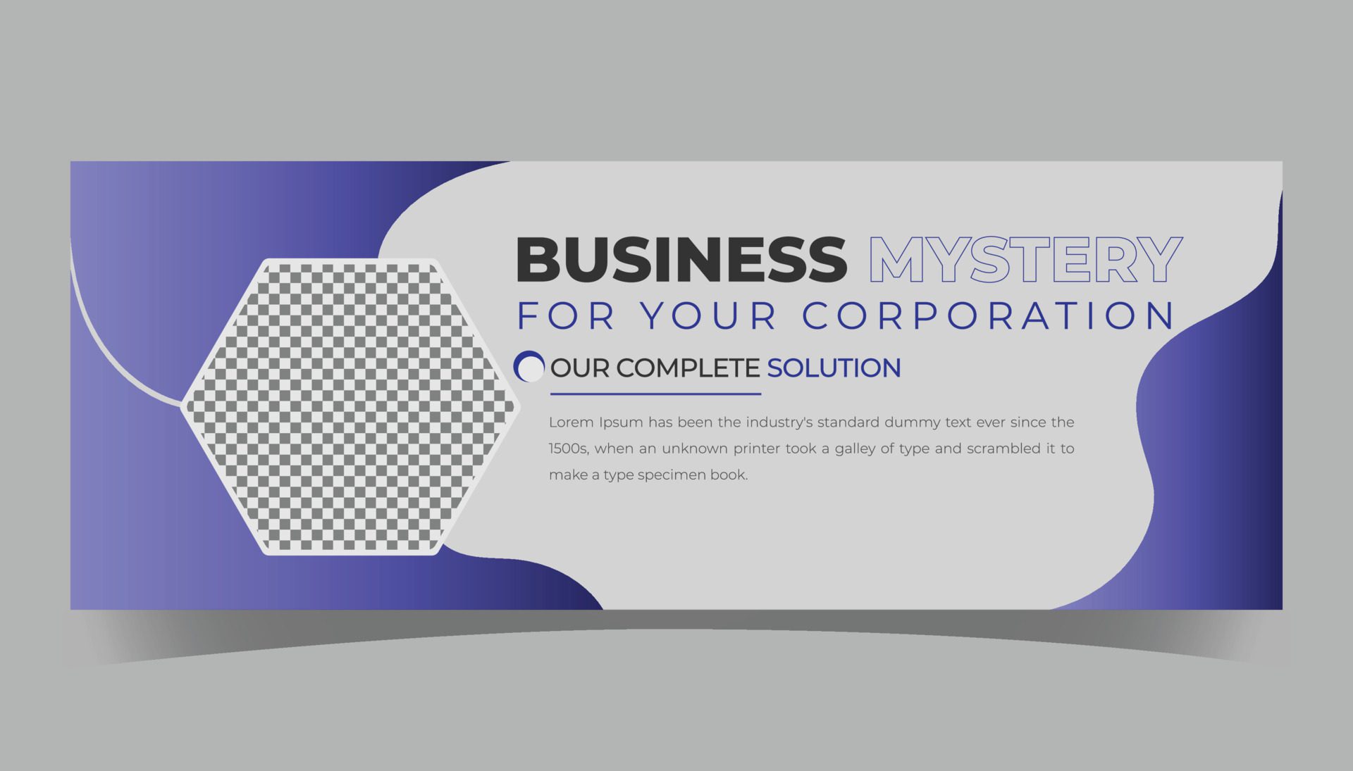 Corporate business facebook cover photo design template Free Vector