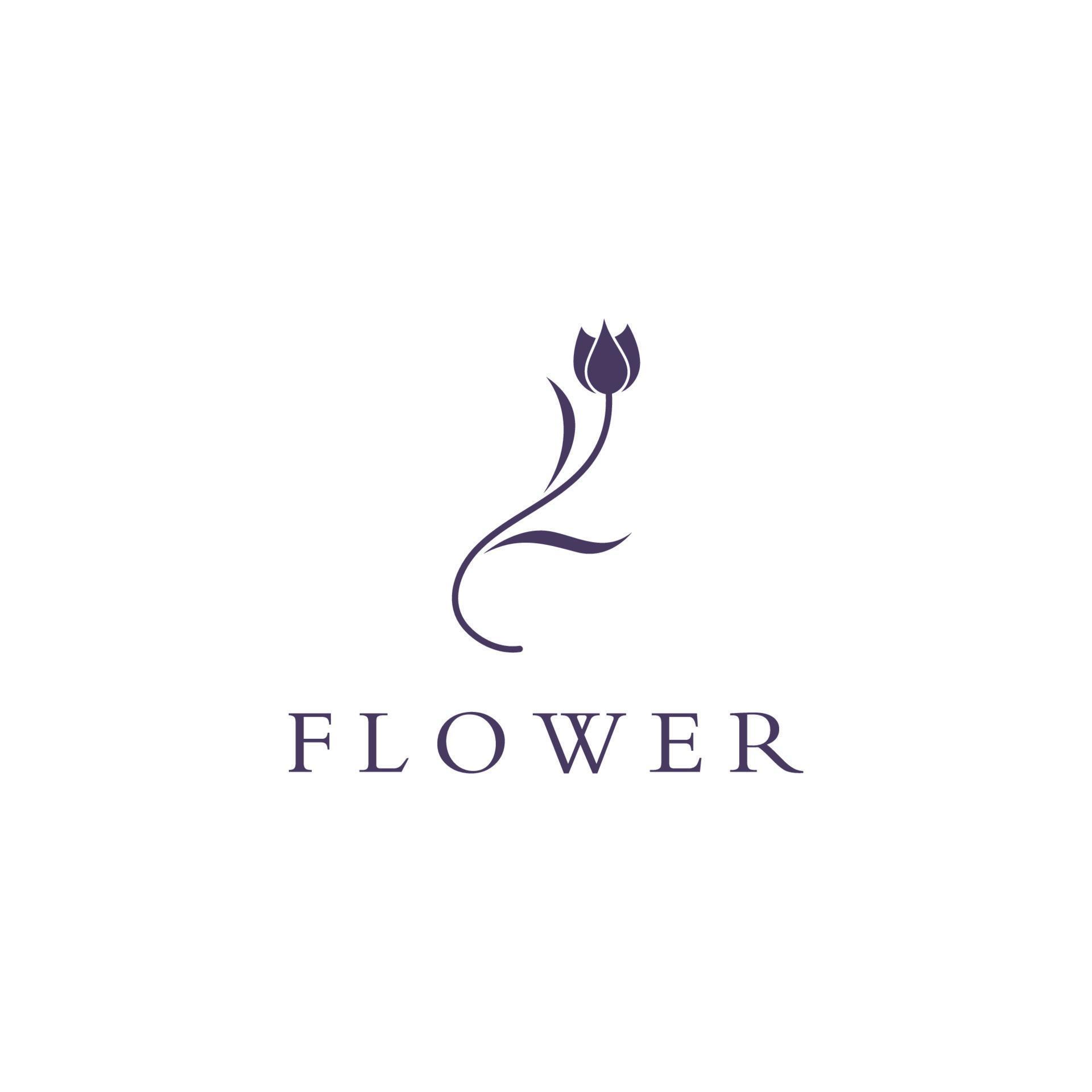 Logos of flowers, roses, lotus flowers, and other types of flowers. By using the design concept of a vector illustration template. Stock Free