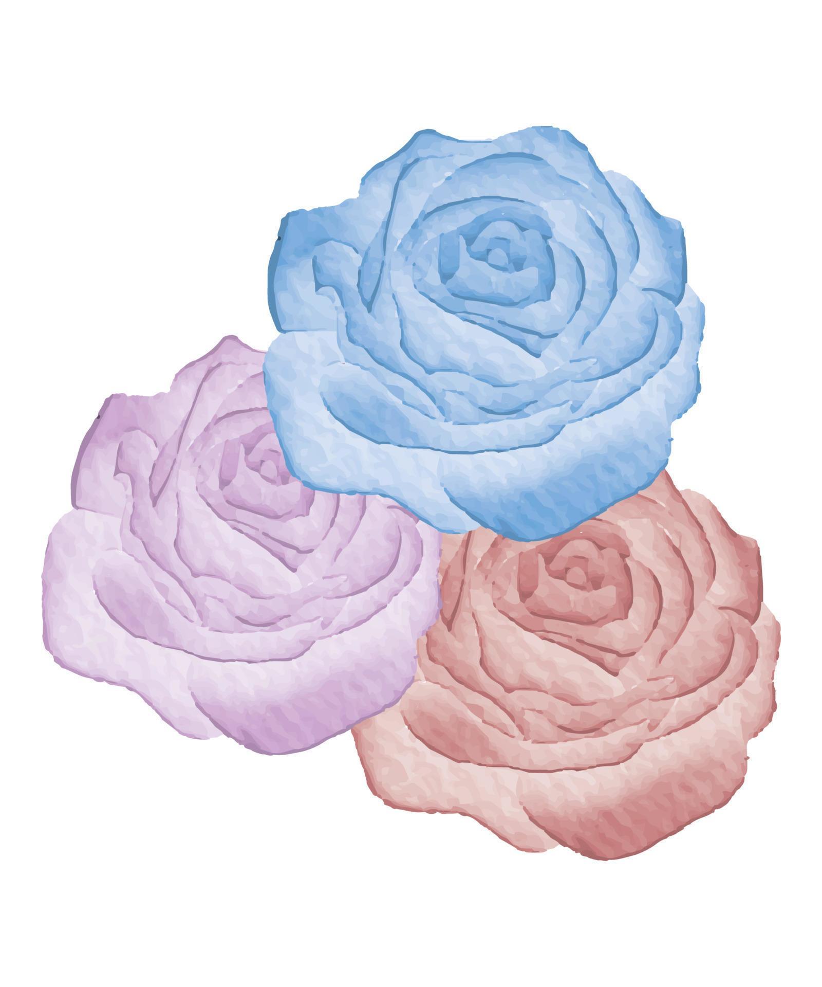 rose watercolor flower Stock Free