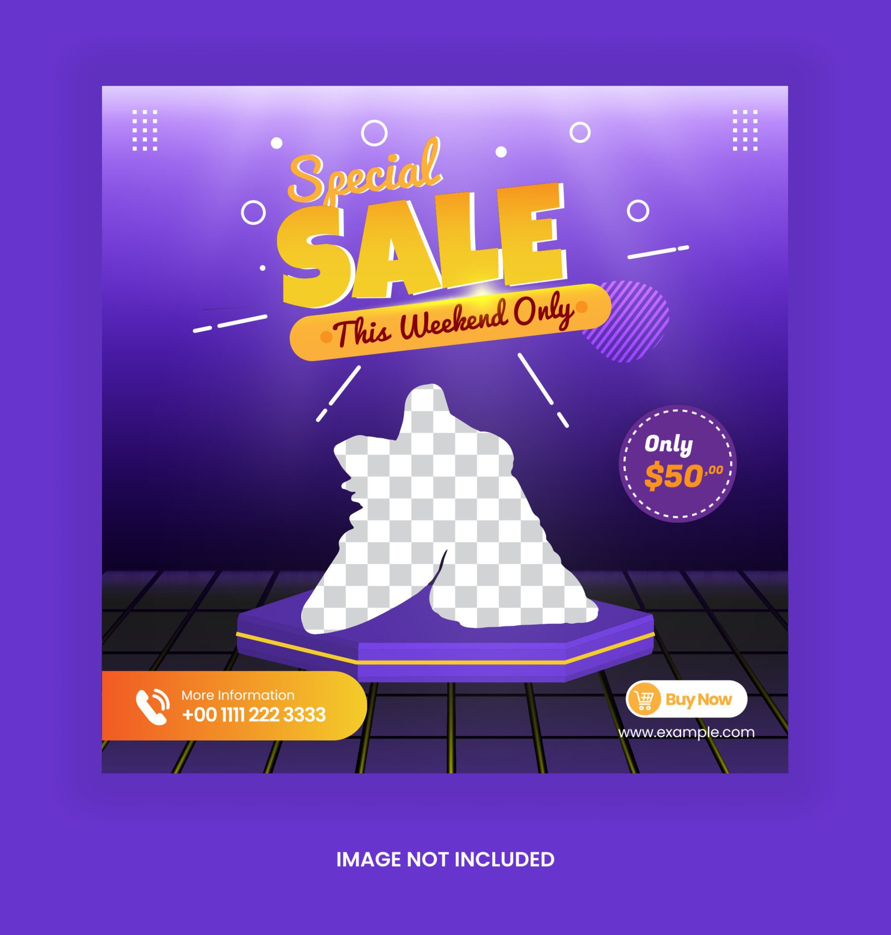 post shoes social media template and web banner template with luxury purple color style Free Vector