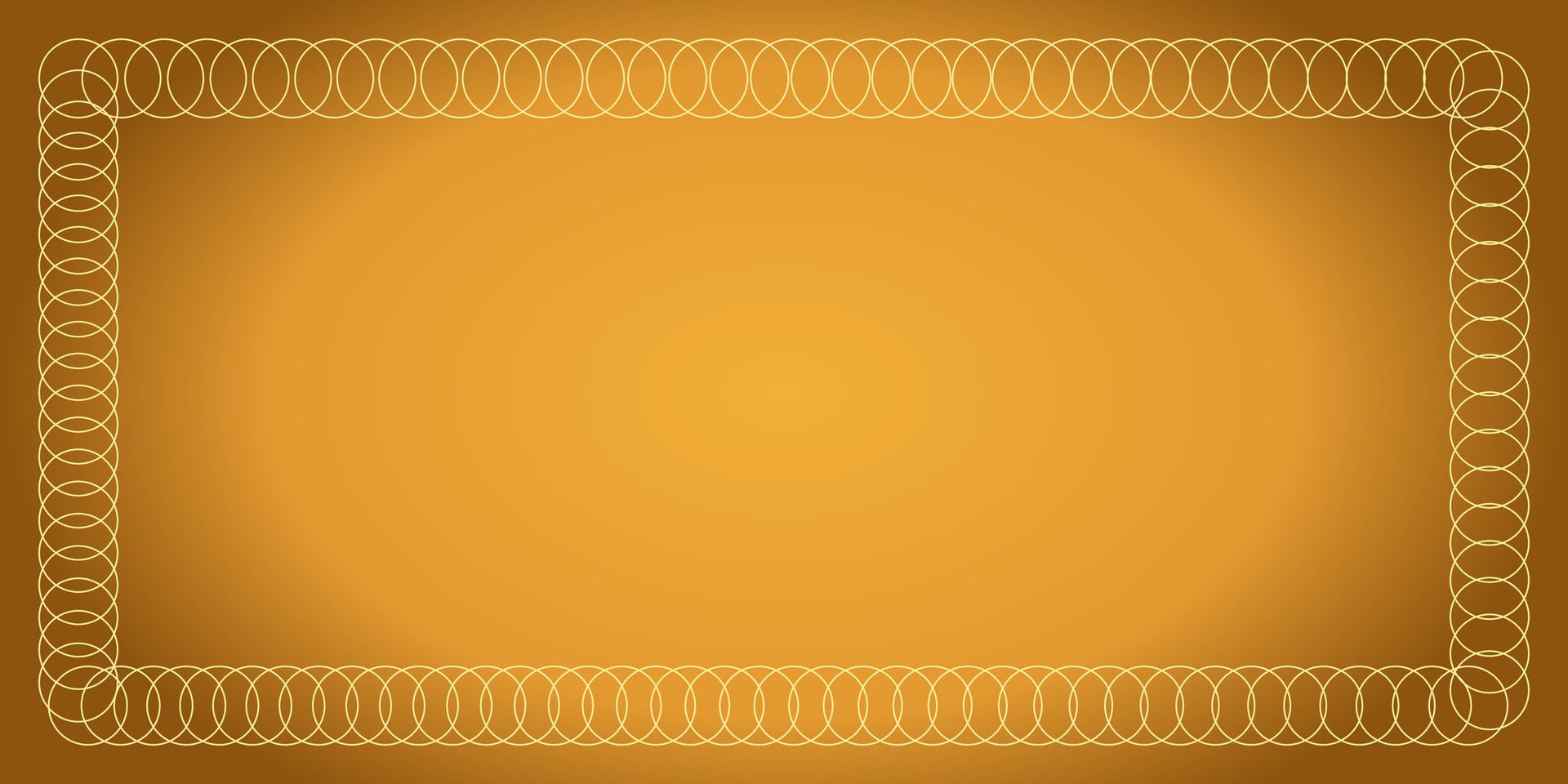 gold color gradient frame background. luxury and elegant. template design for banner, greeting card, flyer, brochure, social media. Free Vector