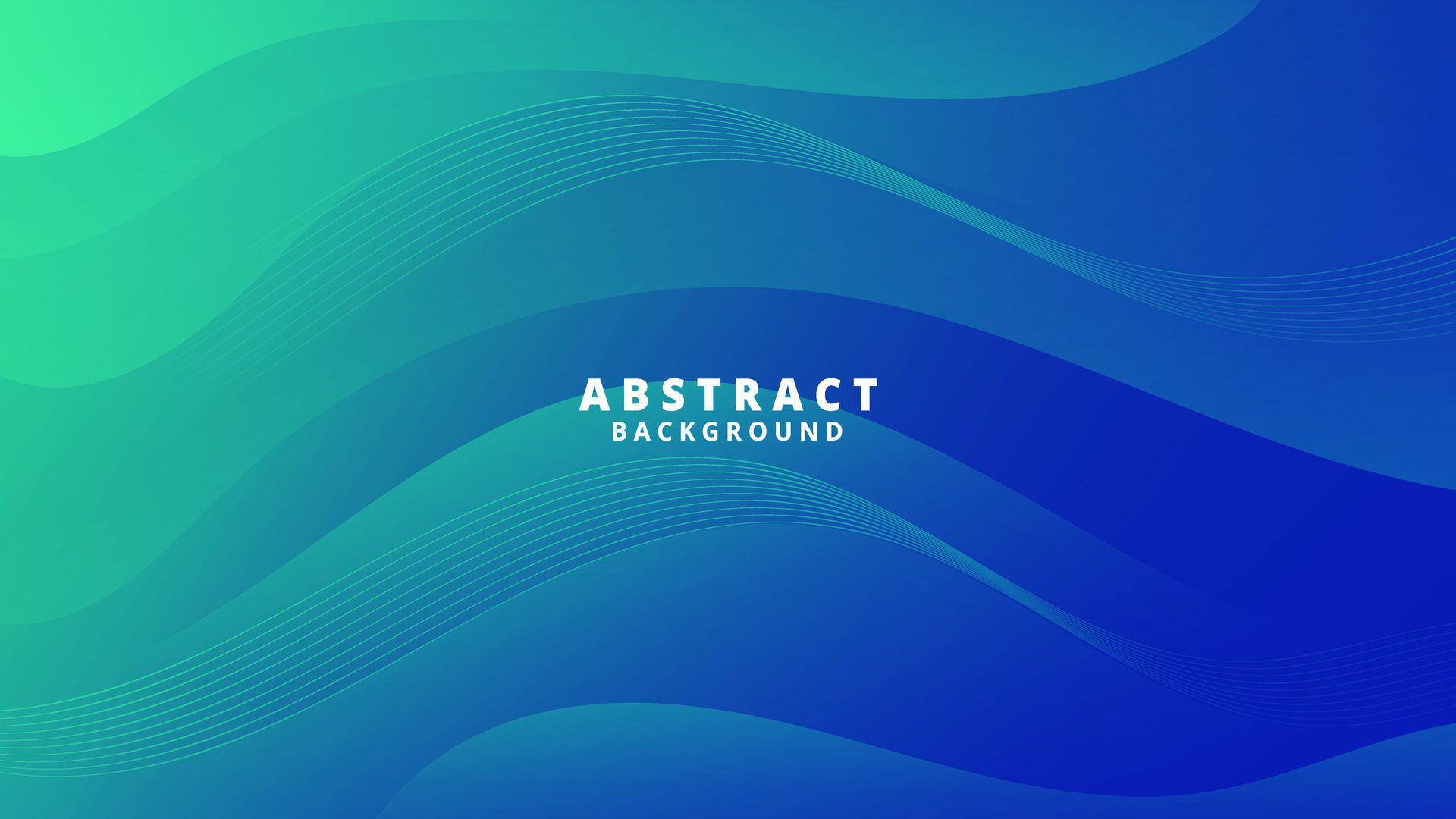 A blue and green abstract background with a wave pattern. This asset is suitable for website backgrounds, flyers, posters, and digital art projects. Free Vector